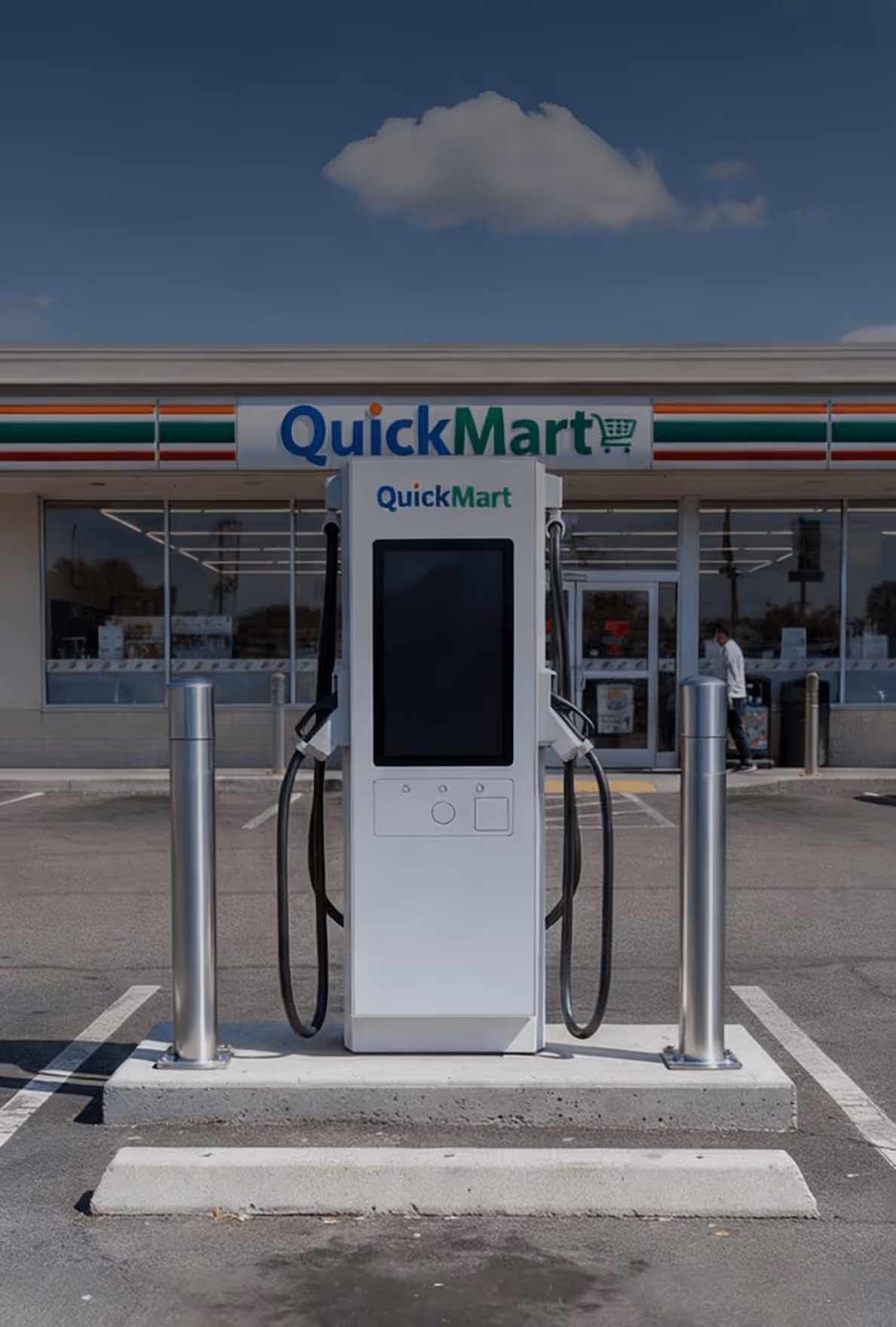 Electric Era Base Station with battery-backed EV fast charging technology