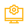 Computer processing with cog wheel