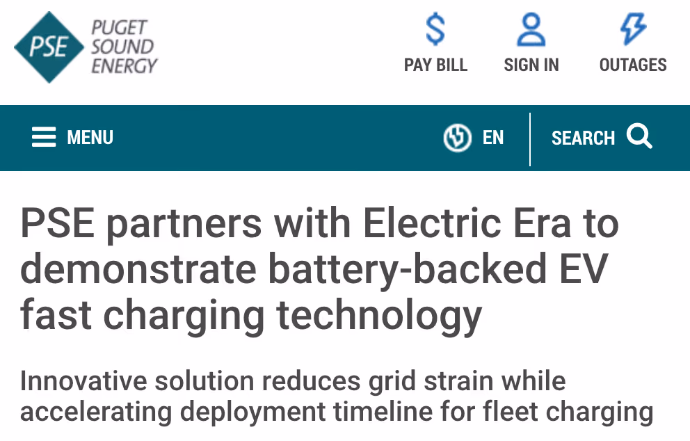 Utility partnership demonstrating battery-supported EV fast charging infrastructure for fleet charging