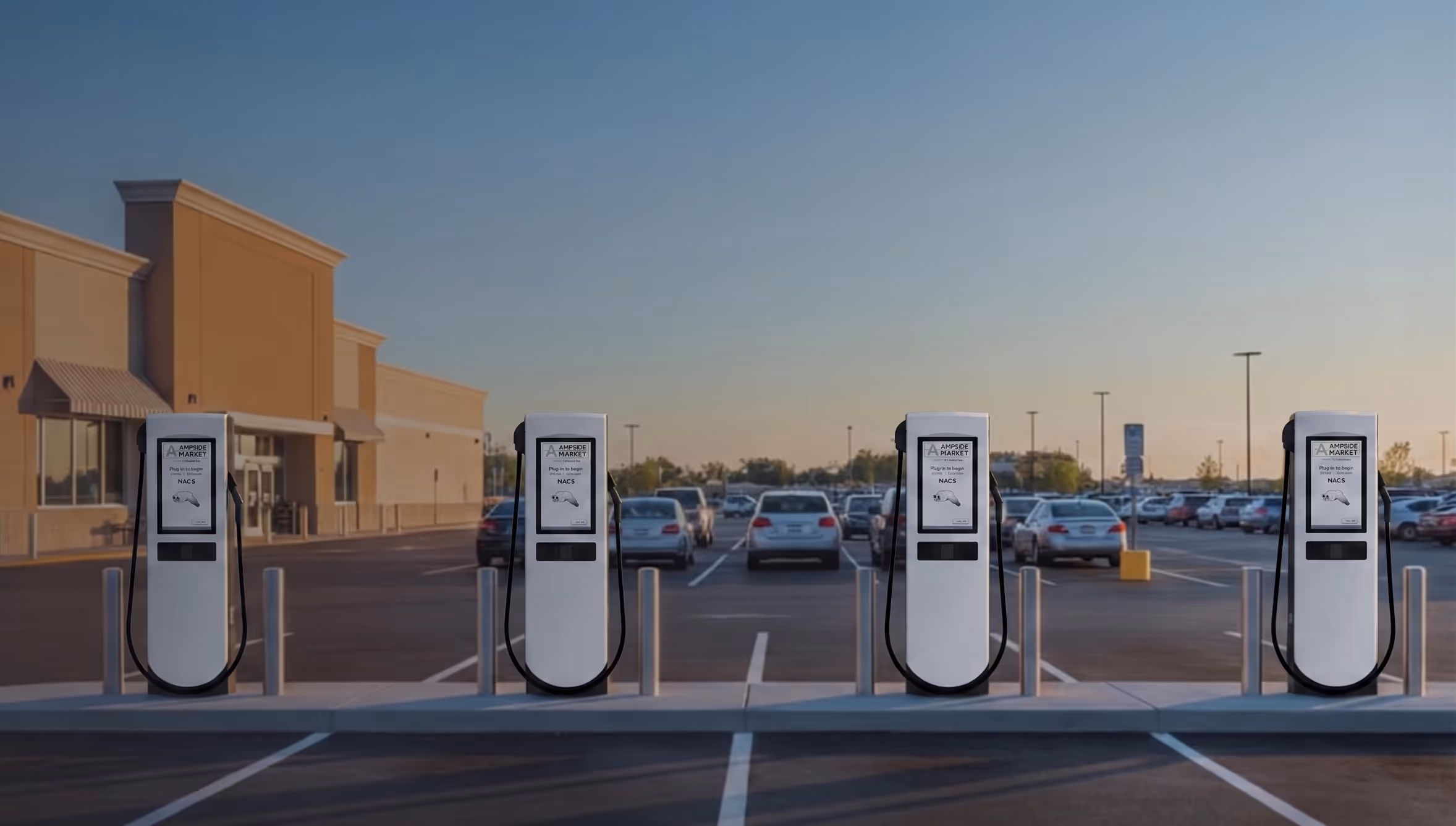 RE 400 charging station lot