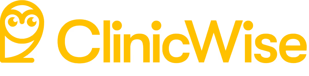 Clinicwise logo in Revamp Digital yellow