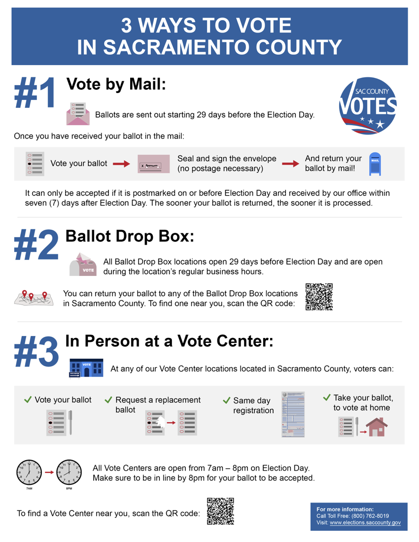 3 ways to vote flyer
