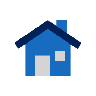 blue house icon