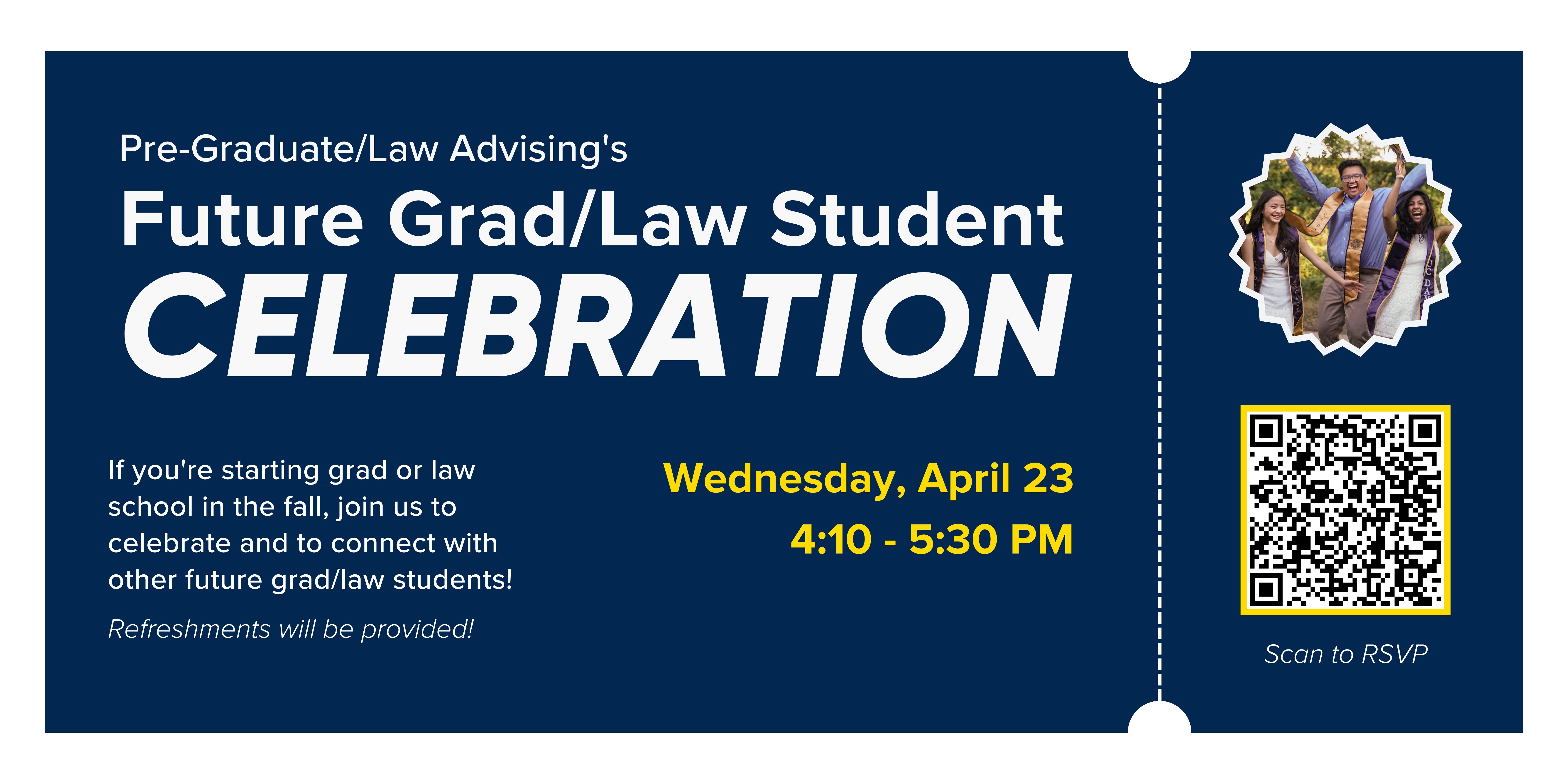 future grad/law student celebration banner