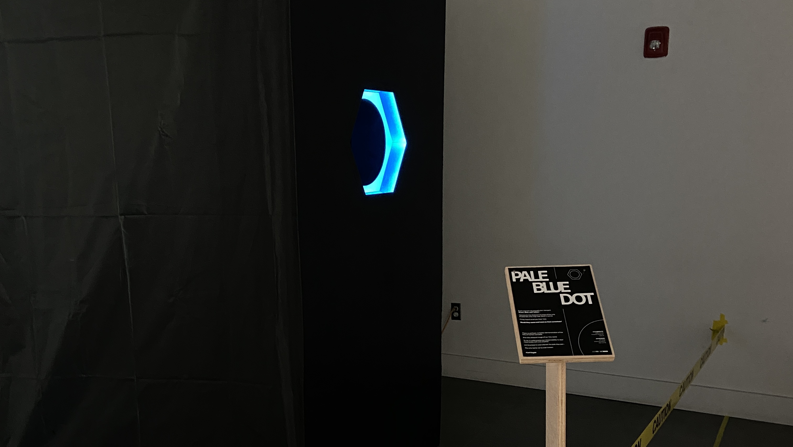 overlook of pale blue dot installation