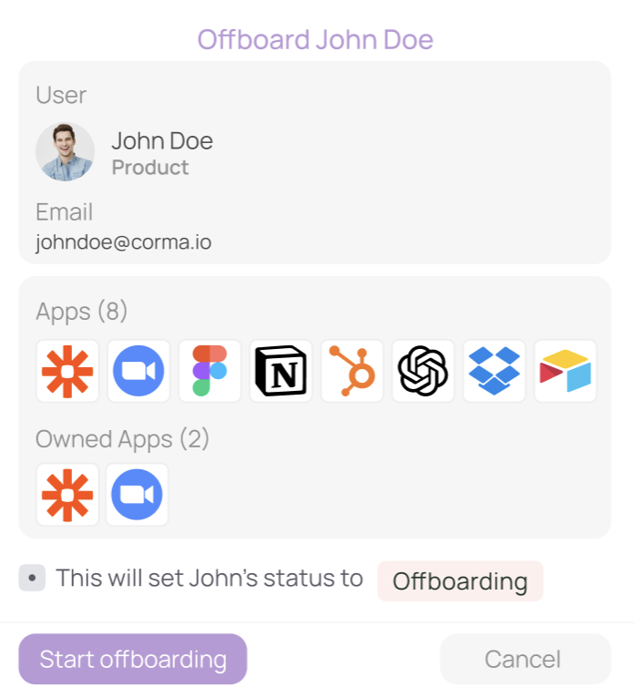 160 SaaS tools detected. Corma helps companies to understand and identify each software tool being used in the company. Also unauthorized SaaS apps are disovered.