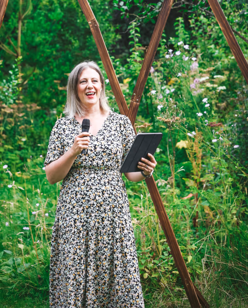 Kate Rostance: the perfect wedding celebrant for outdoor wedding ceremonies in nature