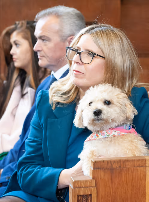 Dog at a funeral. Image by Good Funeral Guide via Unsplash