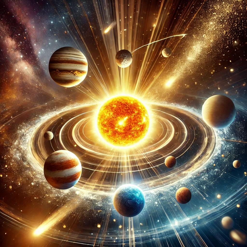 Planets around the sun 