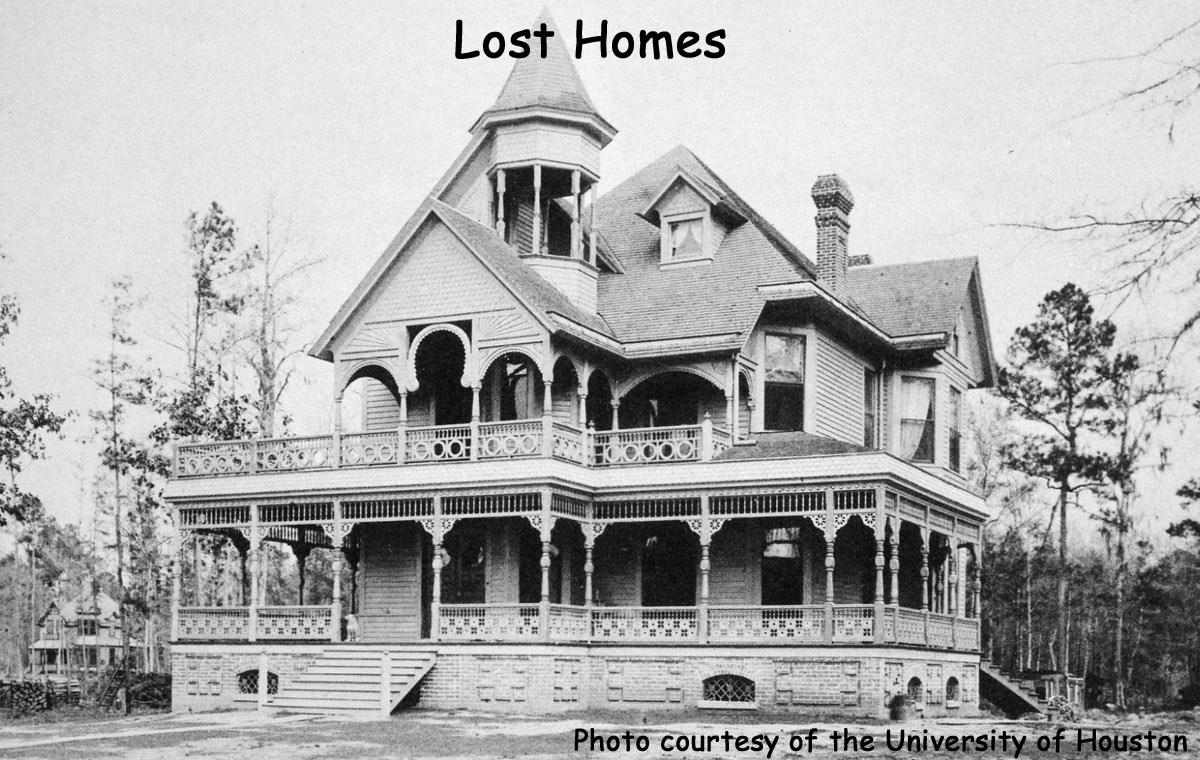 Historic photo of a beautiful Queen Anne cottage style home that is no longer extant.