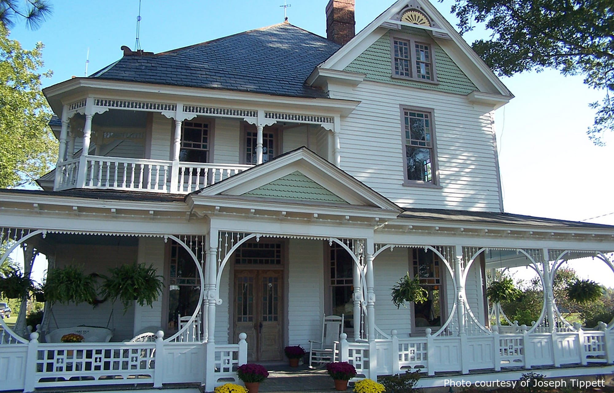 Bullock Residence, a beautiful historic home in Sims, NC, designed by architect George F. Barber.