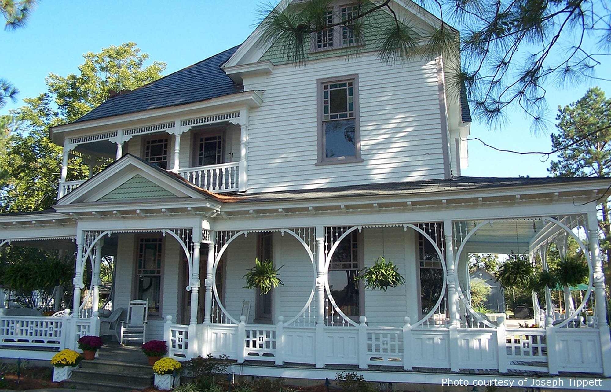 Bullock Residence, a beautiful historic home in Sims, NC, designed by architect George F. Barber.