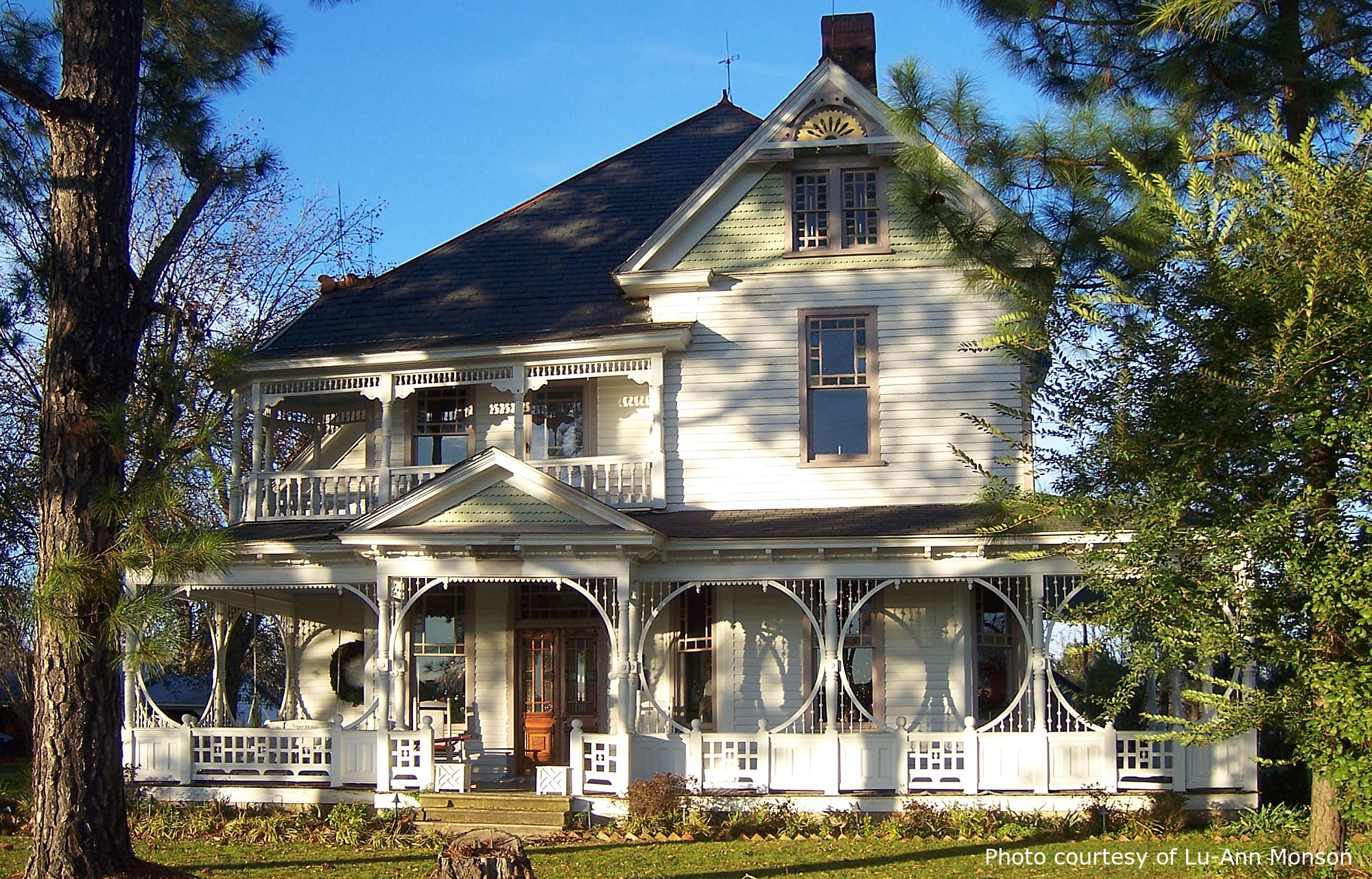 Bullock Residence, a beautiful historic home in Sims, NC, designed by architect George F. Barber.