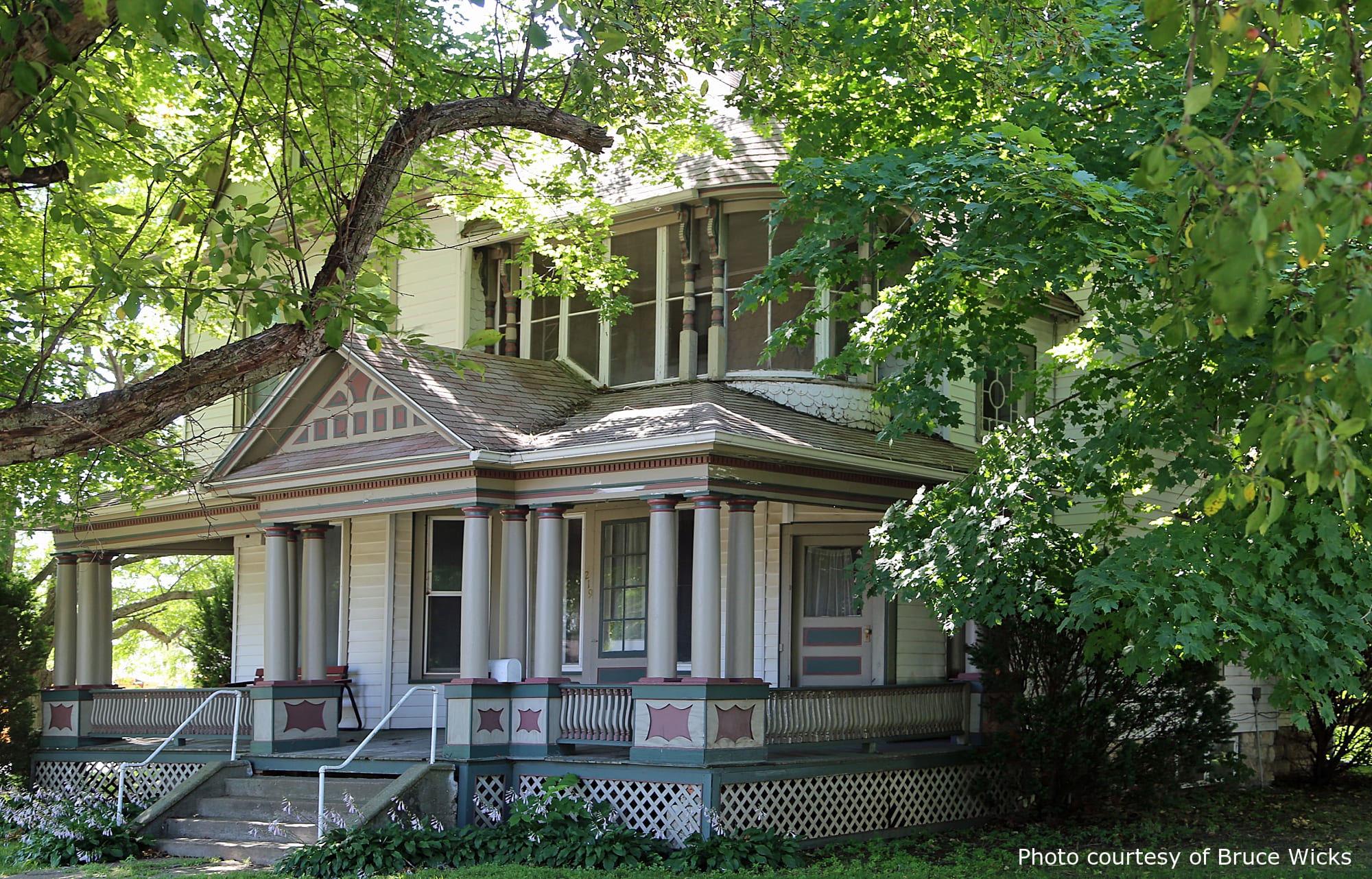 Renaud Residence, a beautiful historic home in Pella, IA, designed by architect George F. Barber.