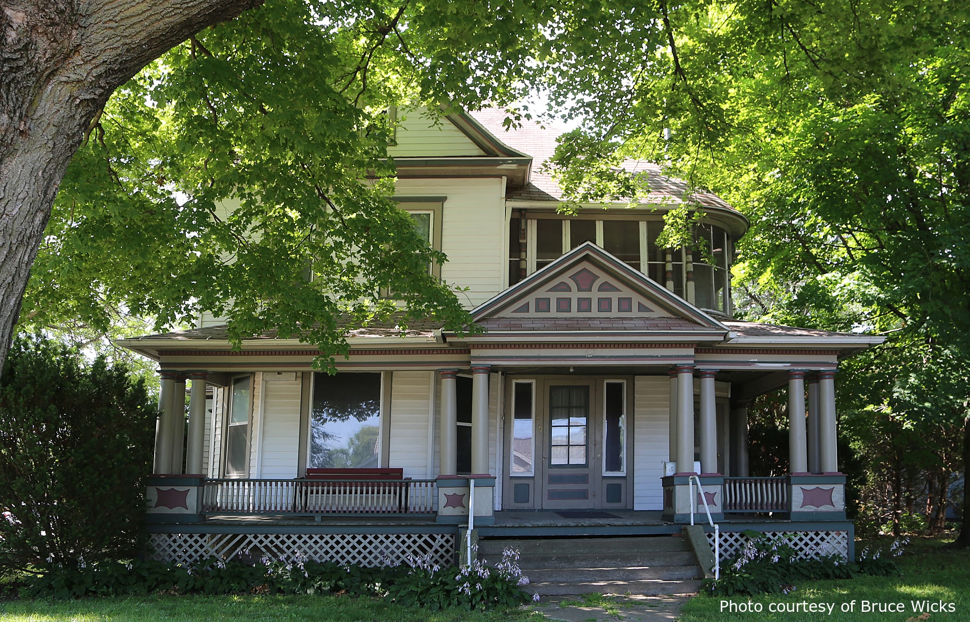 Renaud Residence, a beautiful historic home in Pella, IA, designed by architect George F. Barber.