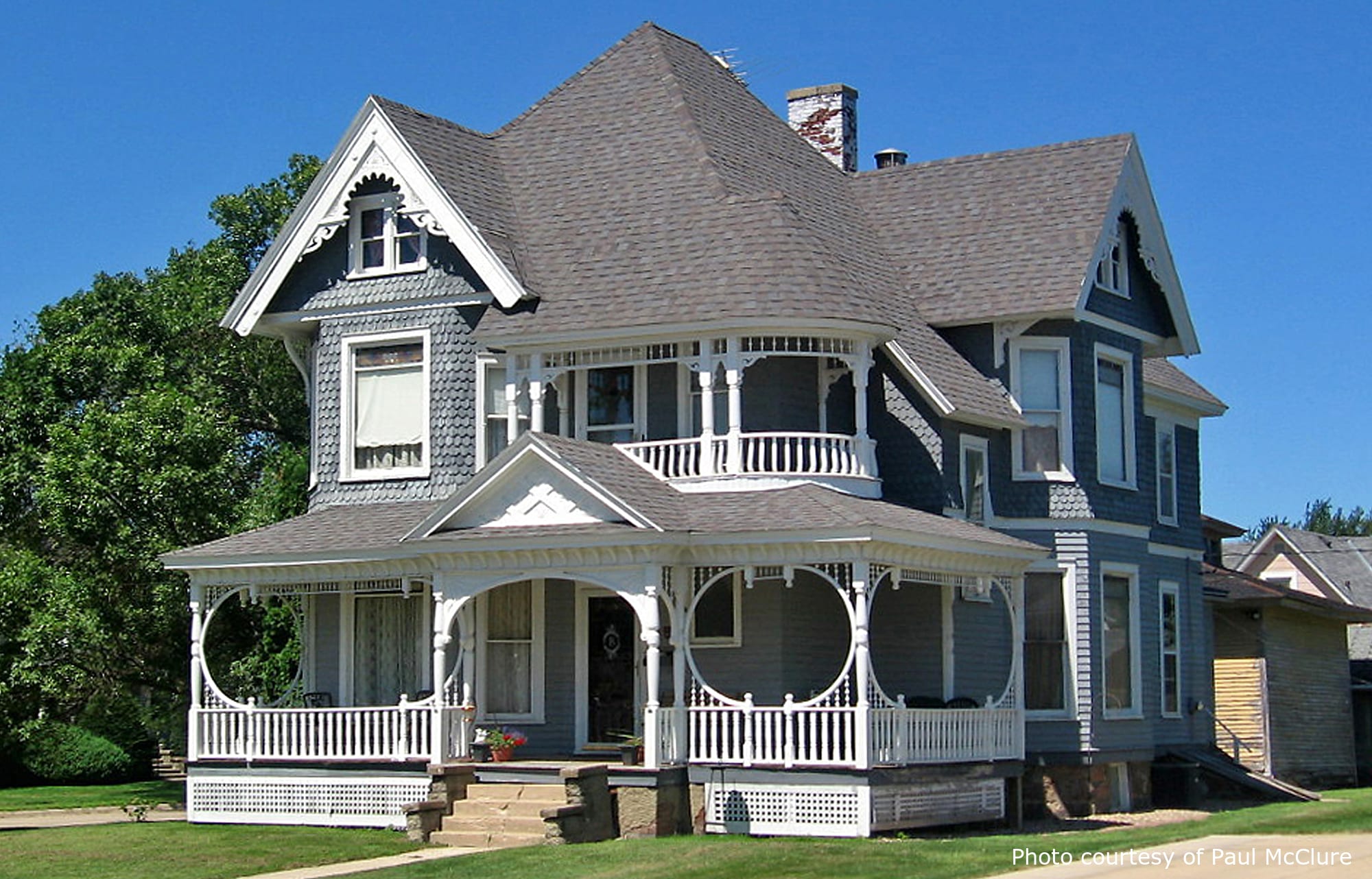 Unknown Residence, a beautiful historic home in New Hampton, IA, designed by architect George F. Barber.