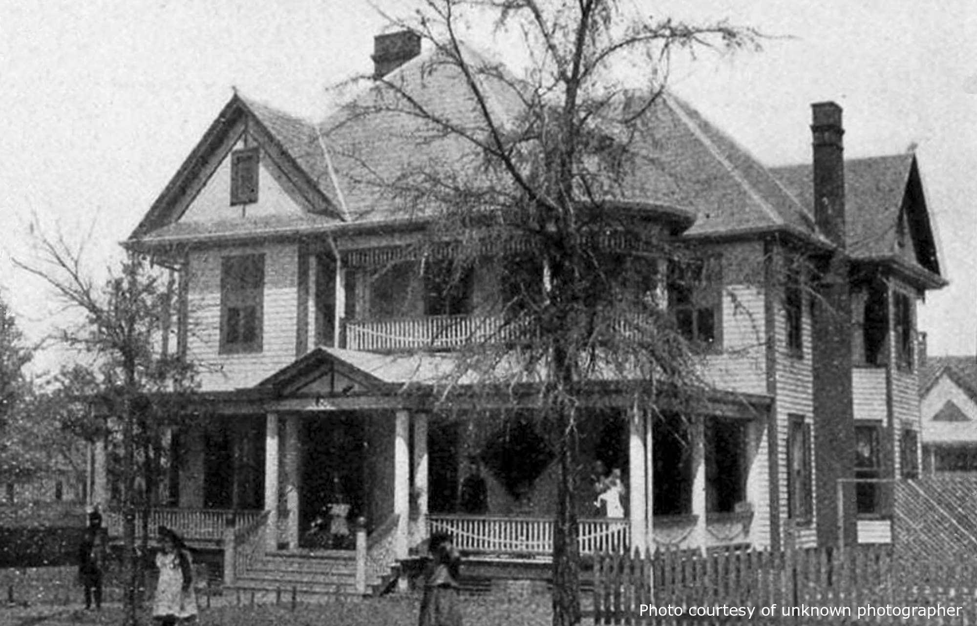 Shannon Residence, a beautiful historic home in Monroe, NC, designed by architect George F. Barber.
