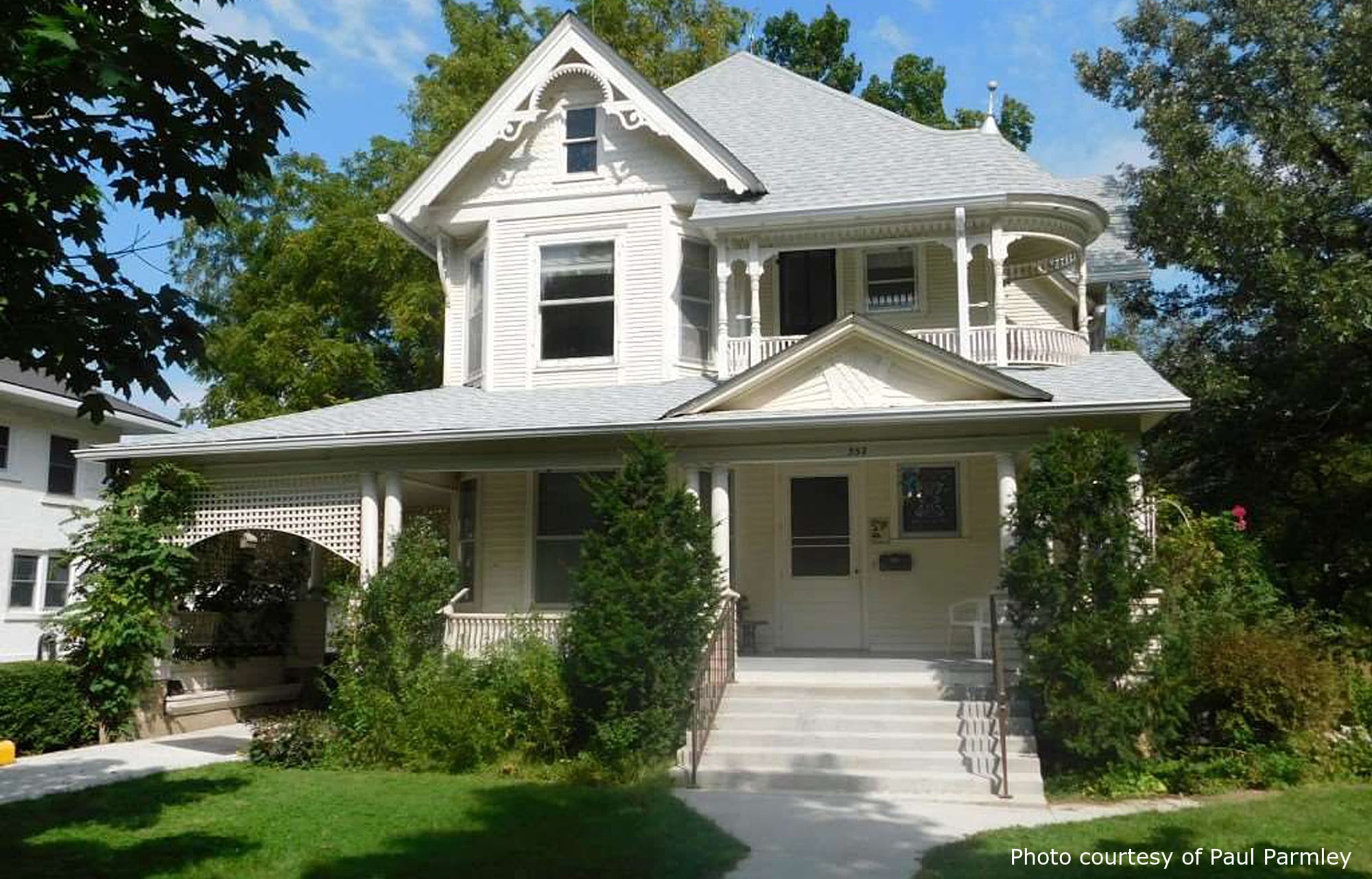 Unknown Residence, a beautiful historic home in Tipton, IA, designed by architect George F. Barber.