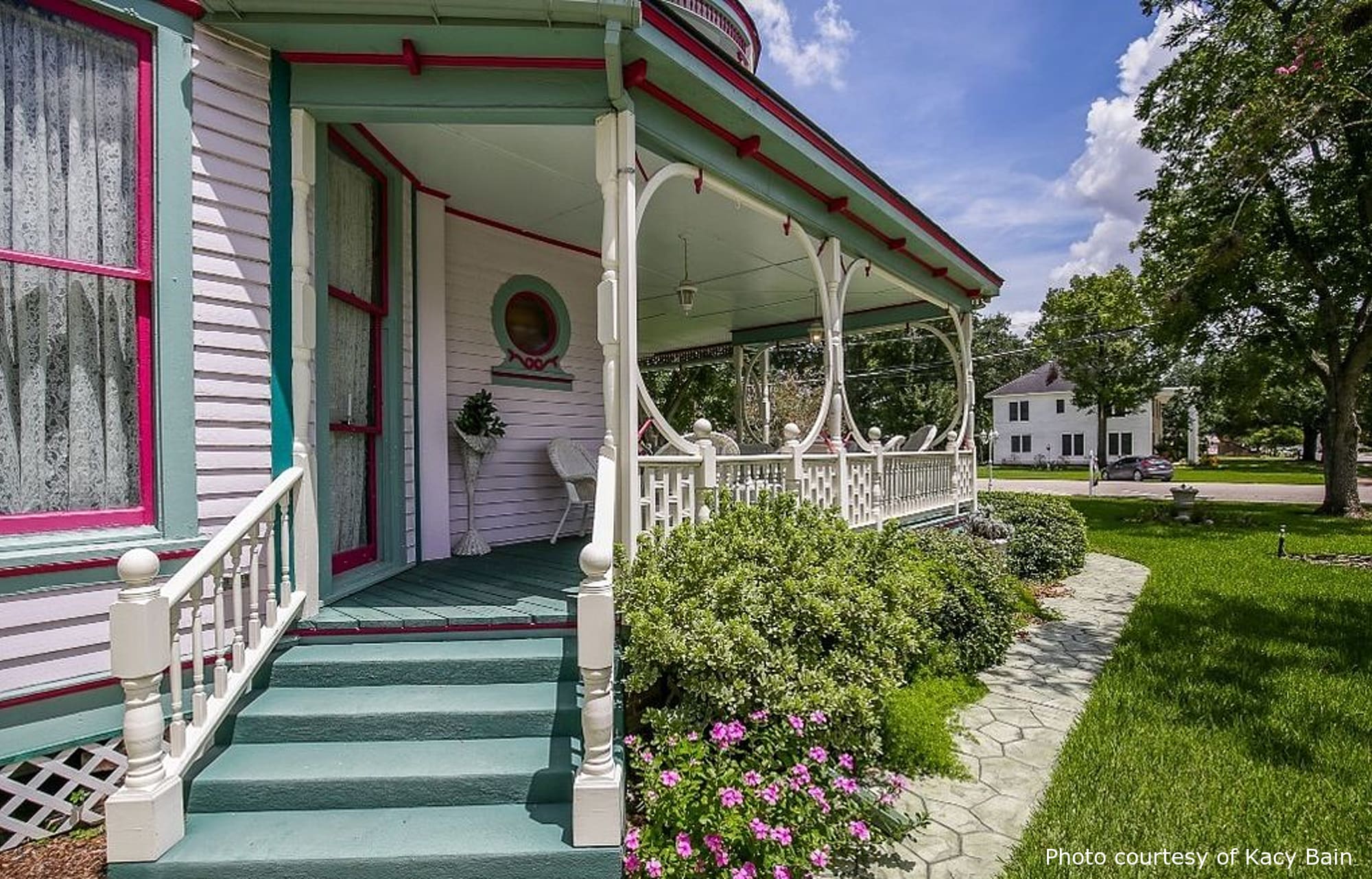 Unknown Residence, a beautiful historic home in El Campo, TX, designed by architect George F. Barber.