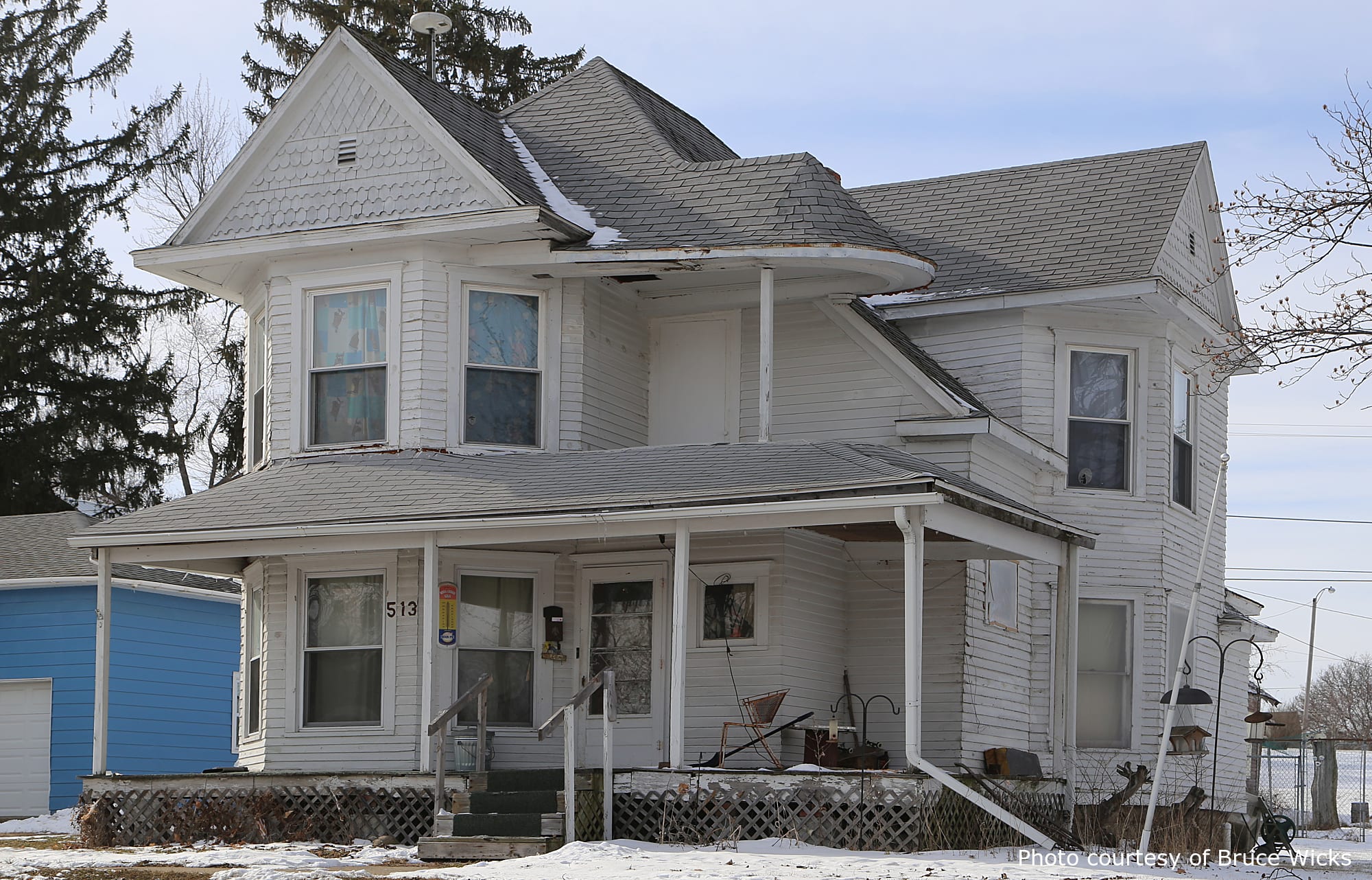Unknown Residence, a beautiful historic home in Albion, IN, designed by architect George F. Barber.