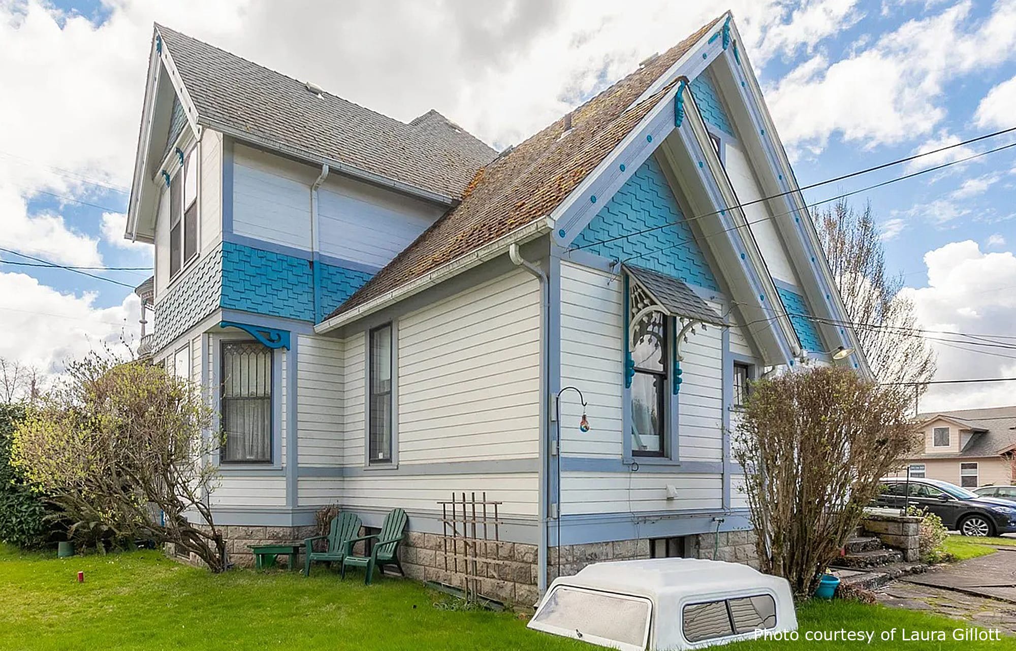 Crandall Residence, a beautiful historic home in Lebanon, OR, designed by architect George F. Barber.