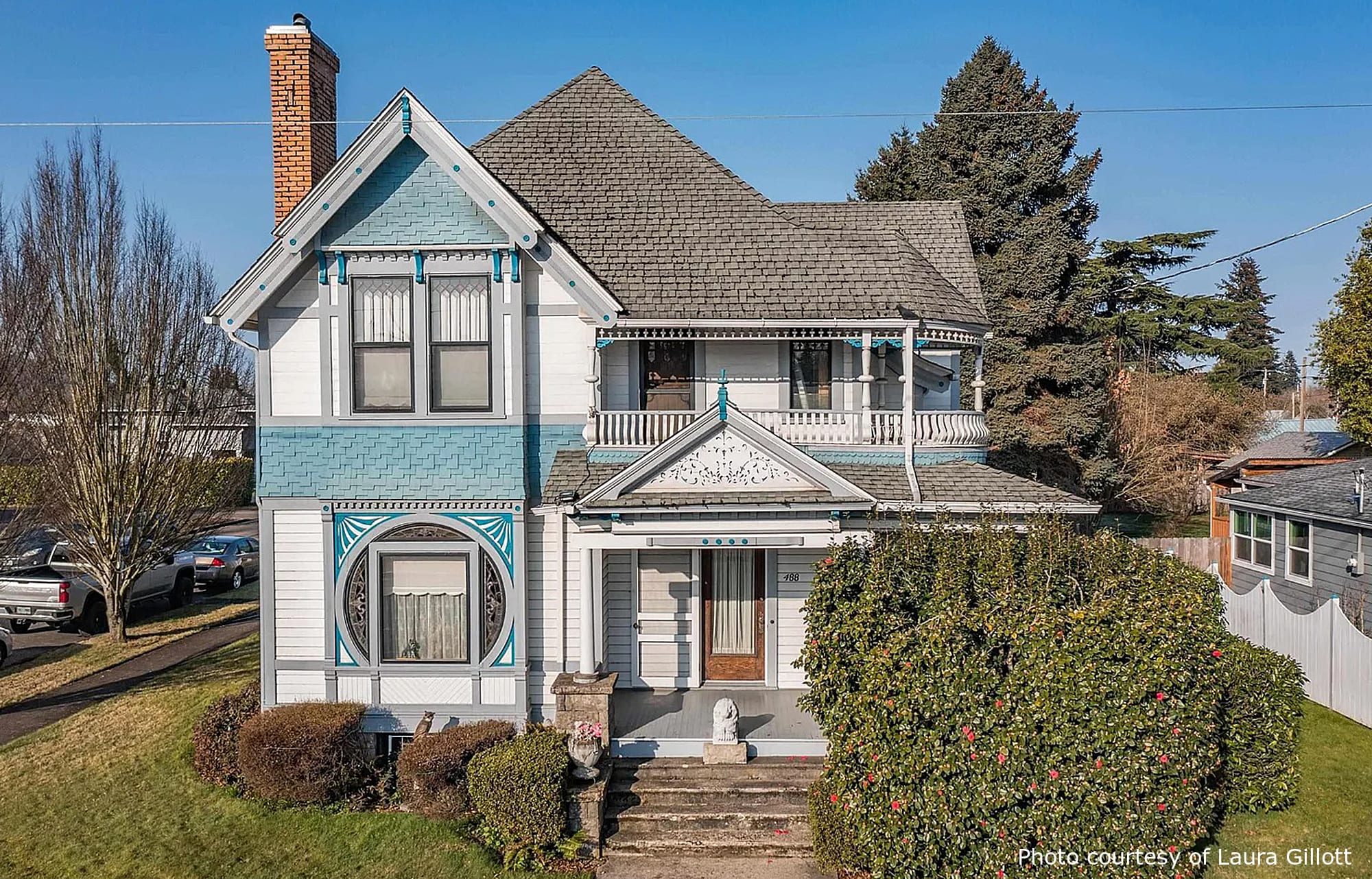 Crandall Residence, a beautiful historic home in Lebanon, OR, designed by architect George F. Barber.