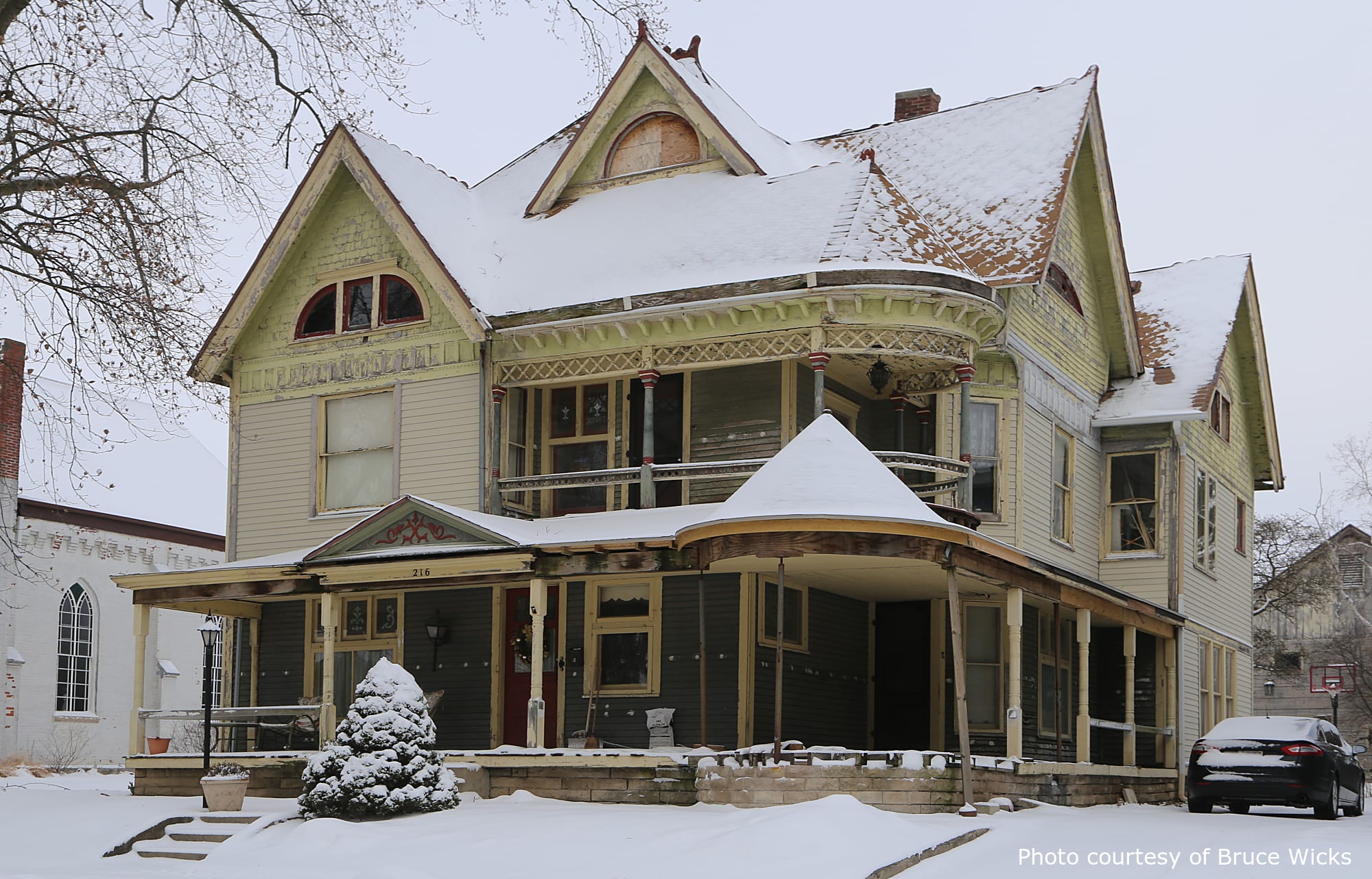 Unknown Residence, a beautiful historic home in Greenfield, IN, designed by architect George F. Barber.