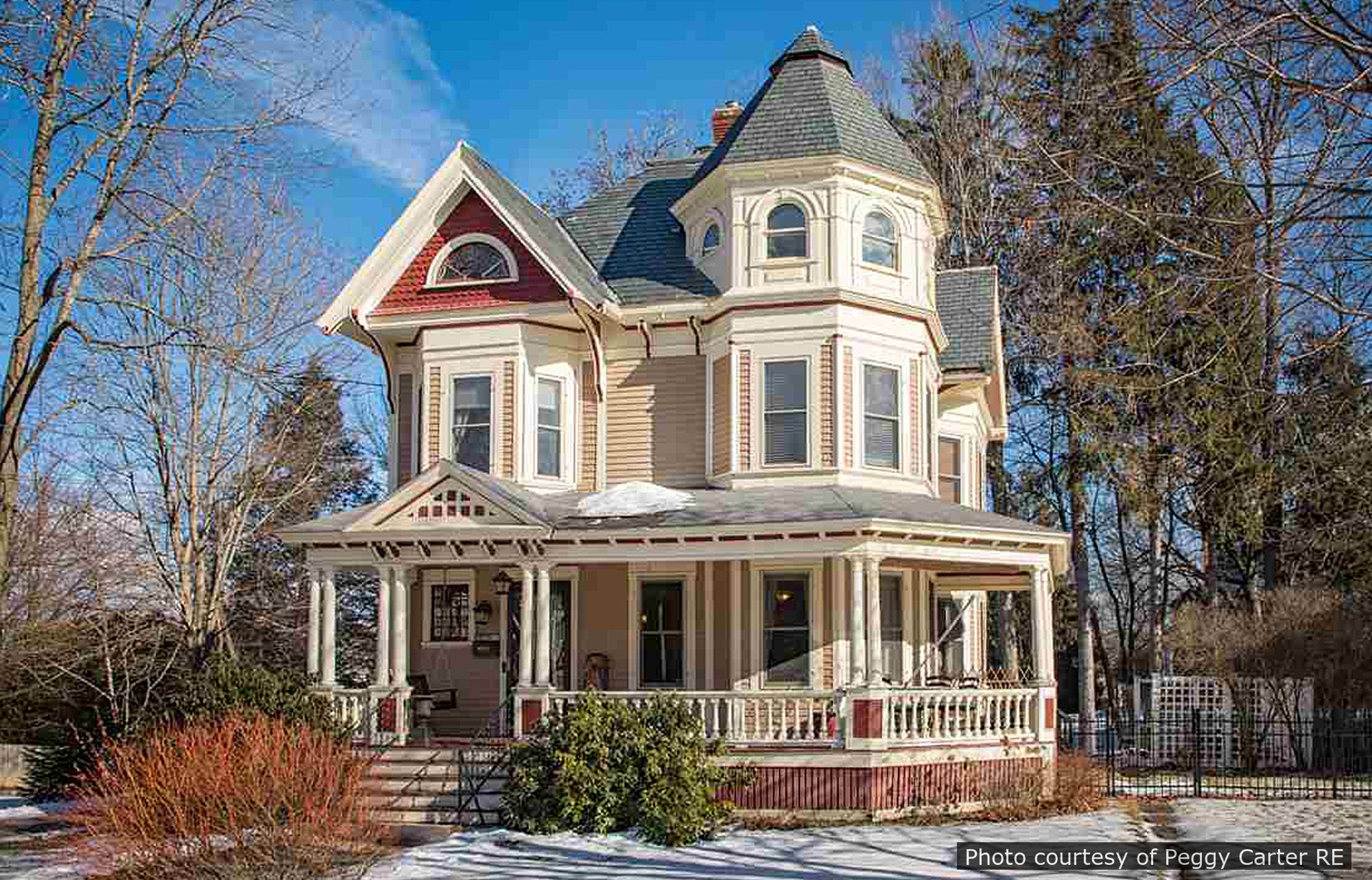 Bradbury Residence, a historic home located in Dover, NH designed by architect George F. Barber.