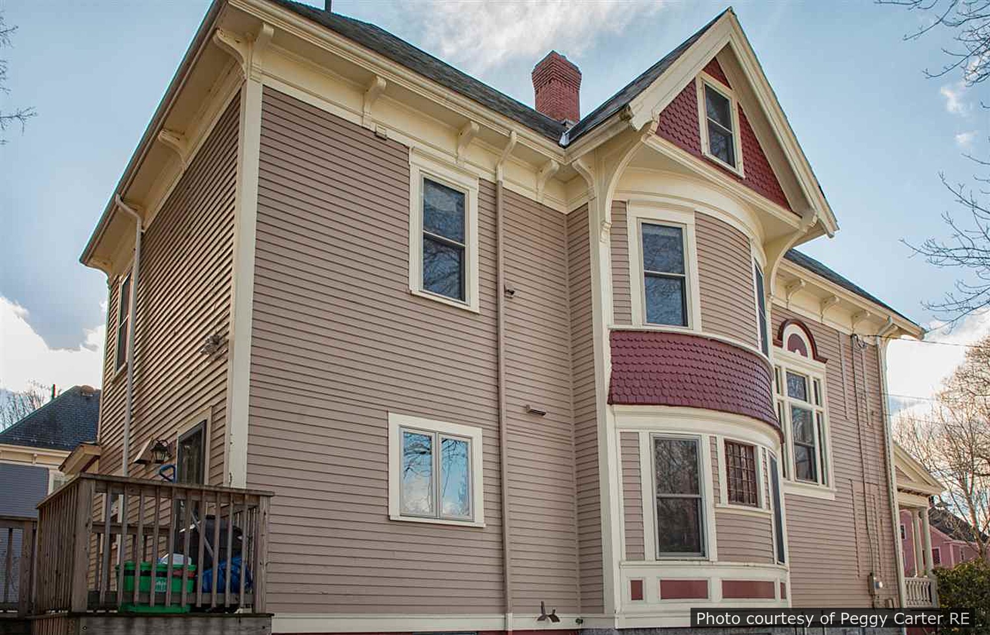 Bradbury Residence, a historic home located in Dover, NH designed by architect George F. Barber.