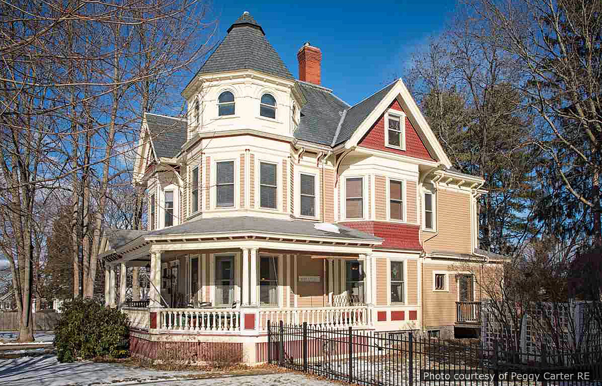 Bradbury Residence, a historic home located in Dover, NH designed by architect George F. Barber.
