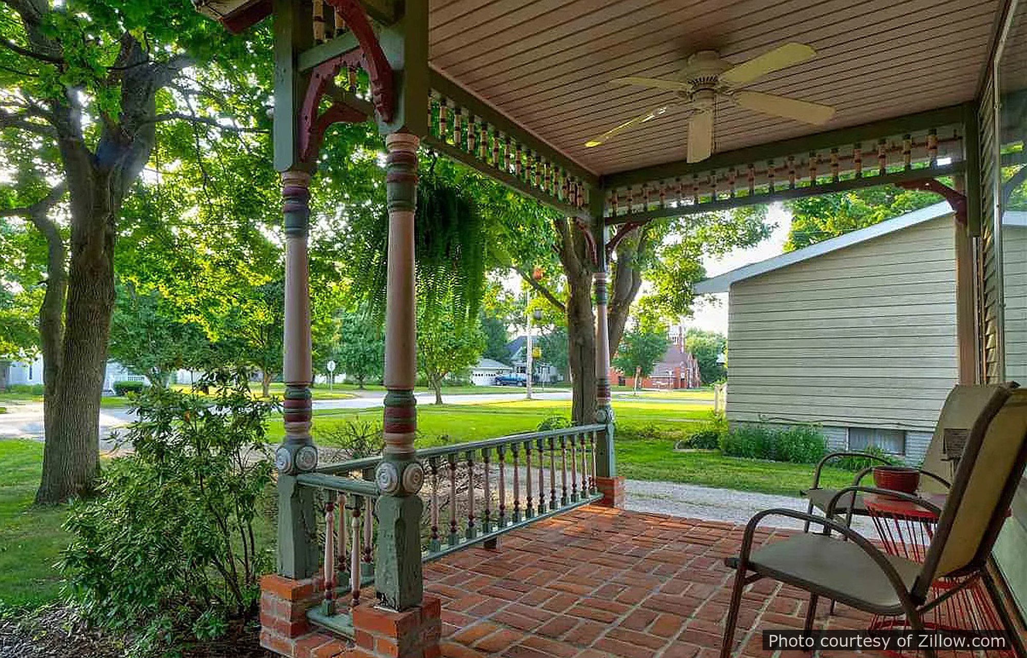 Cox Residence, a historic home located in Winfield, IA designed by architect George F. Barber.