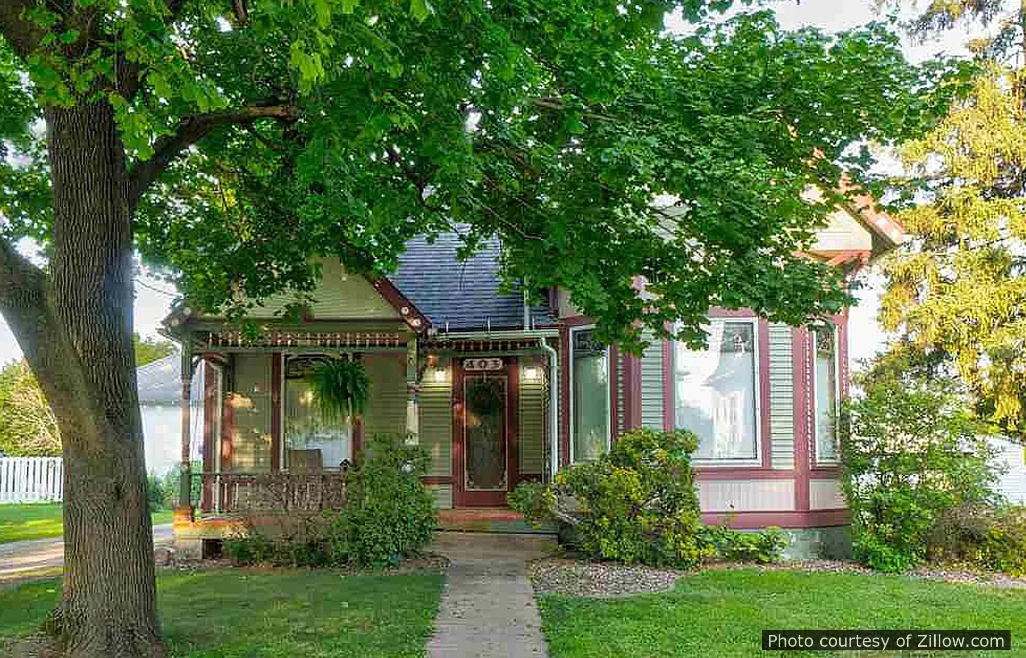 Cox Residence, a historic home located in Winfield, IA designed by architect George F. Barber.