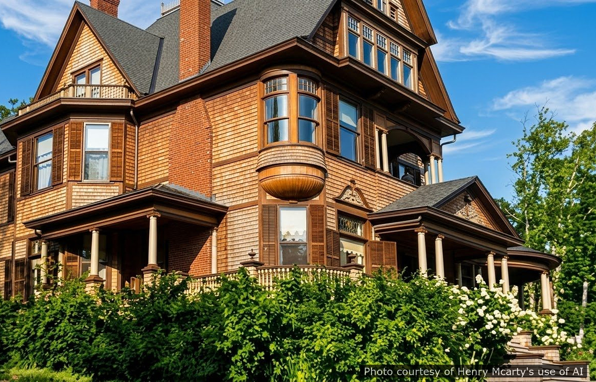 Billy Residence, a historic home located in New Carlisle, QC designed by architect George F. Barber.