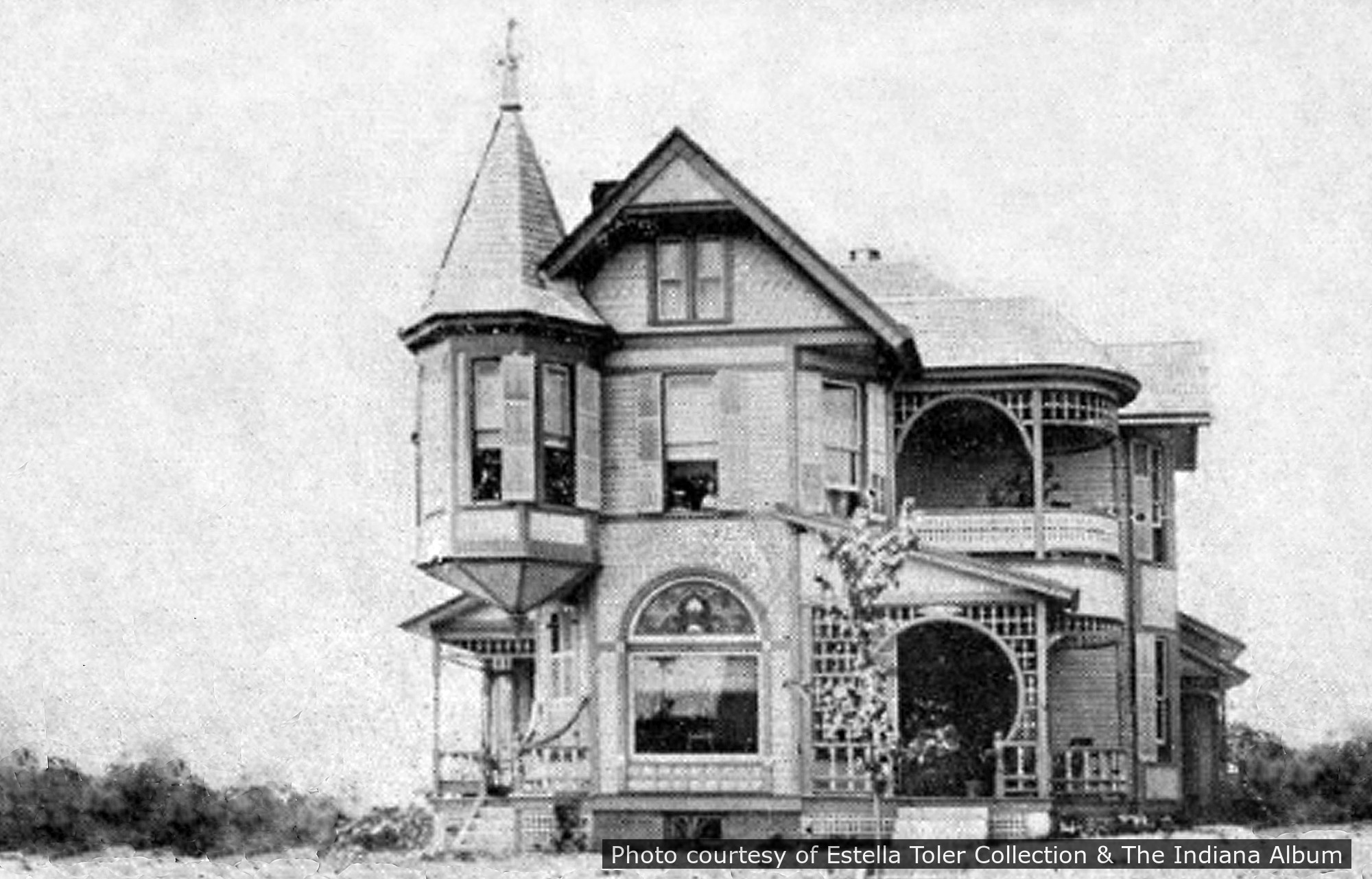 Adams Residence, a historic home located in Petersburg, IN designed by architect George F. Barber.