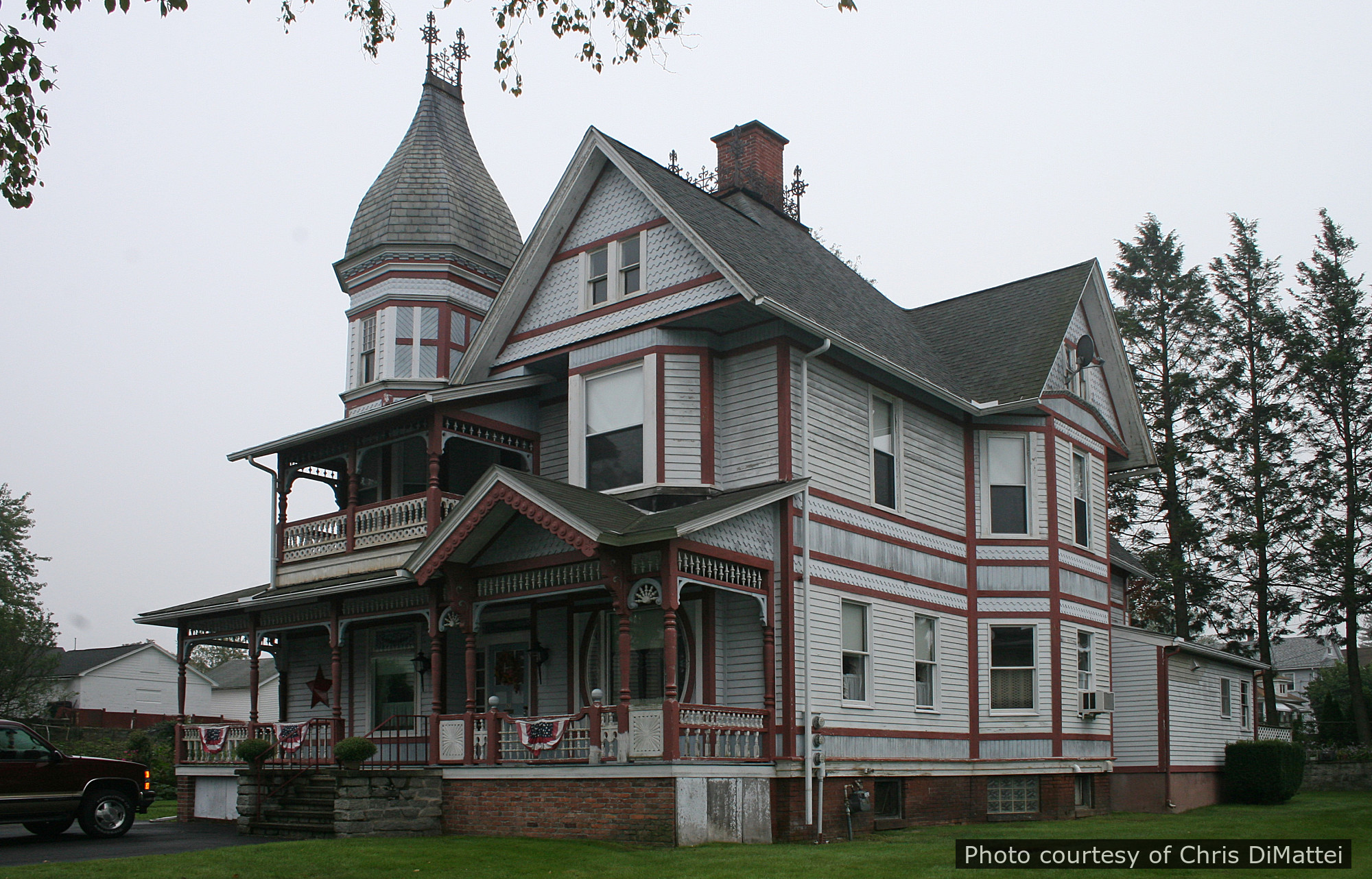 Granfield Residence, a historic home located in Chicopee, MA designed by architect George F. Barber.