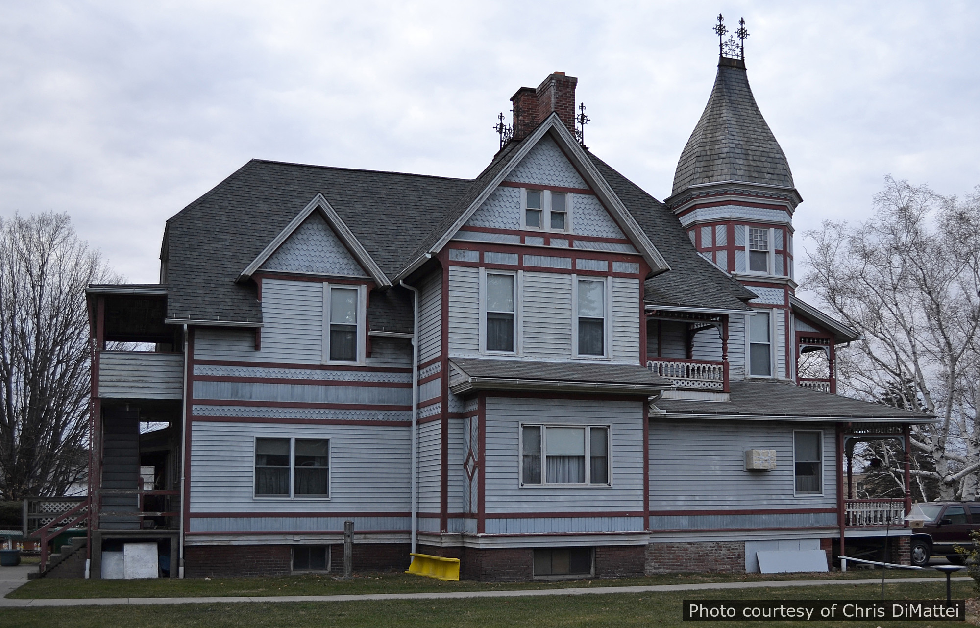 Granfield Residence, a historic home located in Chicopee, MA designed by architect George F. Barber.