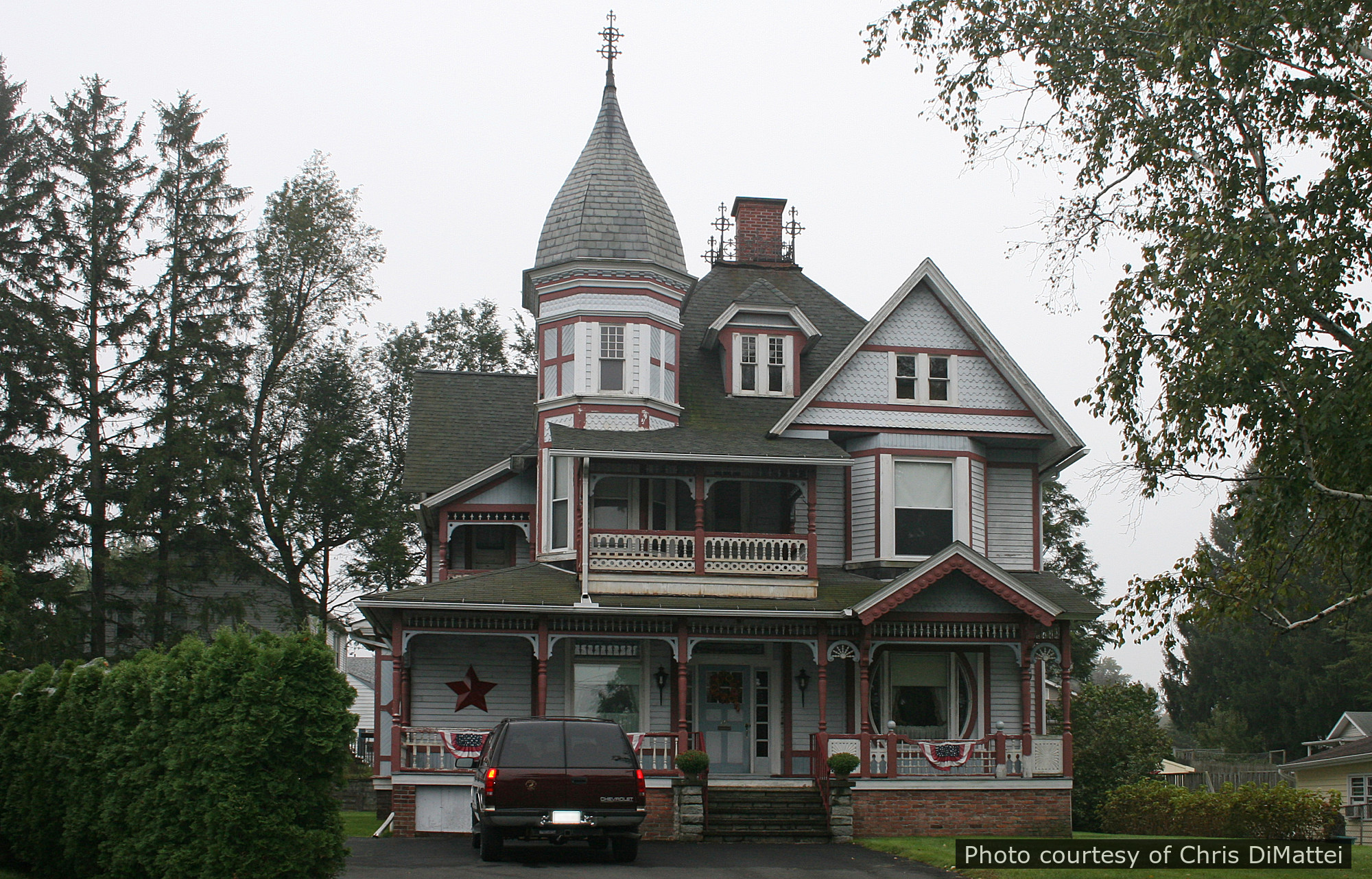 Granfield Residence, a historic home located in Chicopee, MA designed by architect George F. Barber.