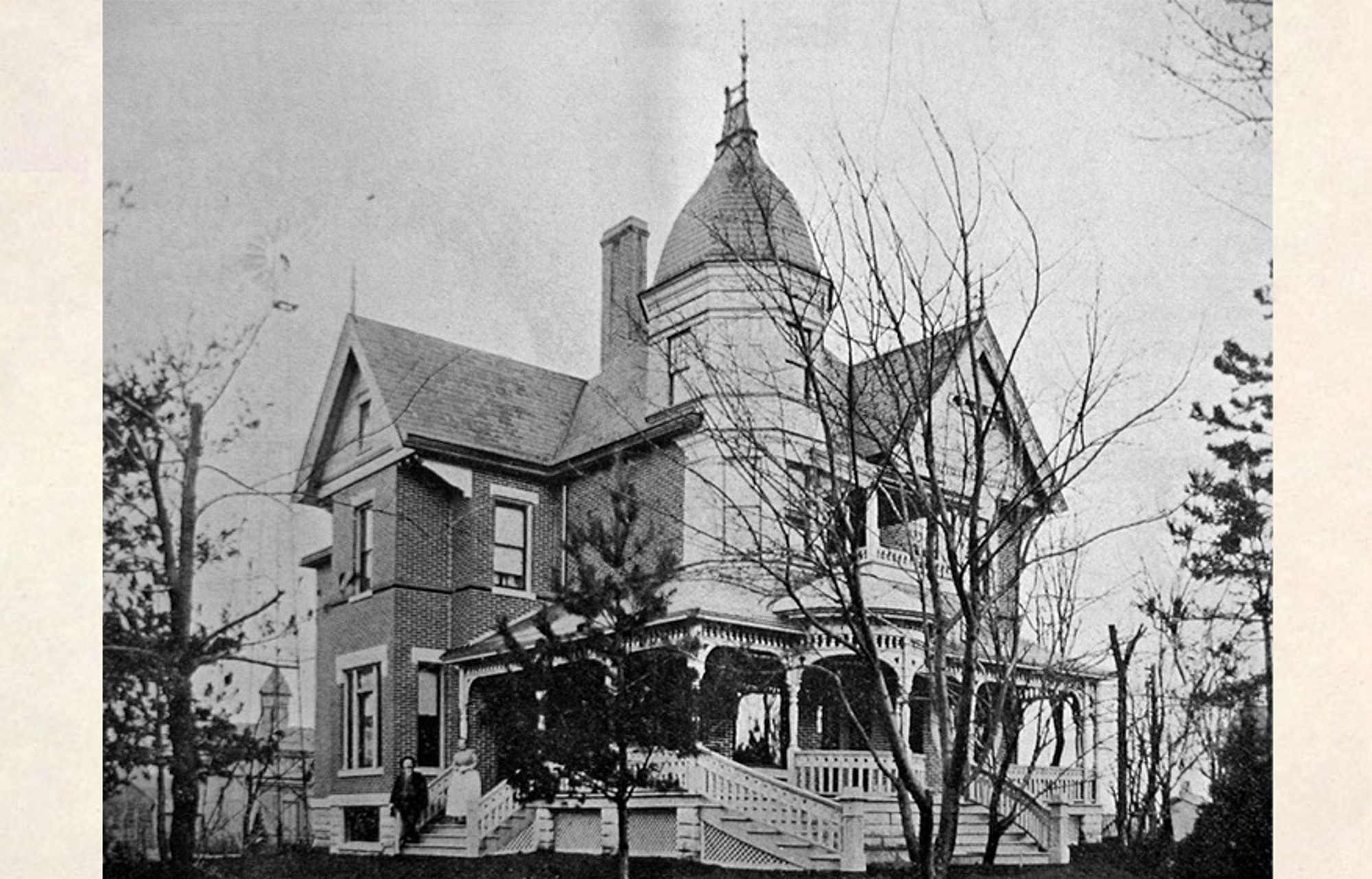 Evans Residence, a historic home located in Harrisonville, MO designed by architect George F. Barber.