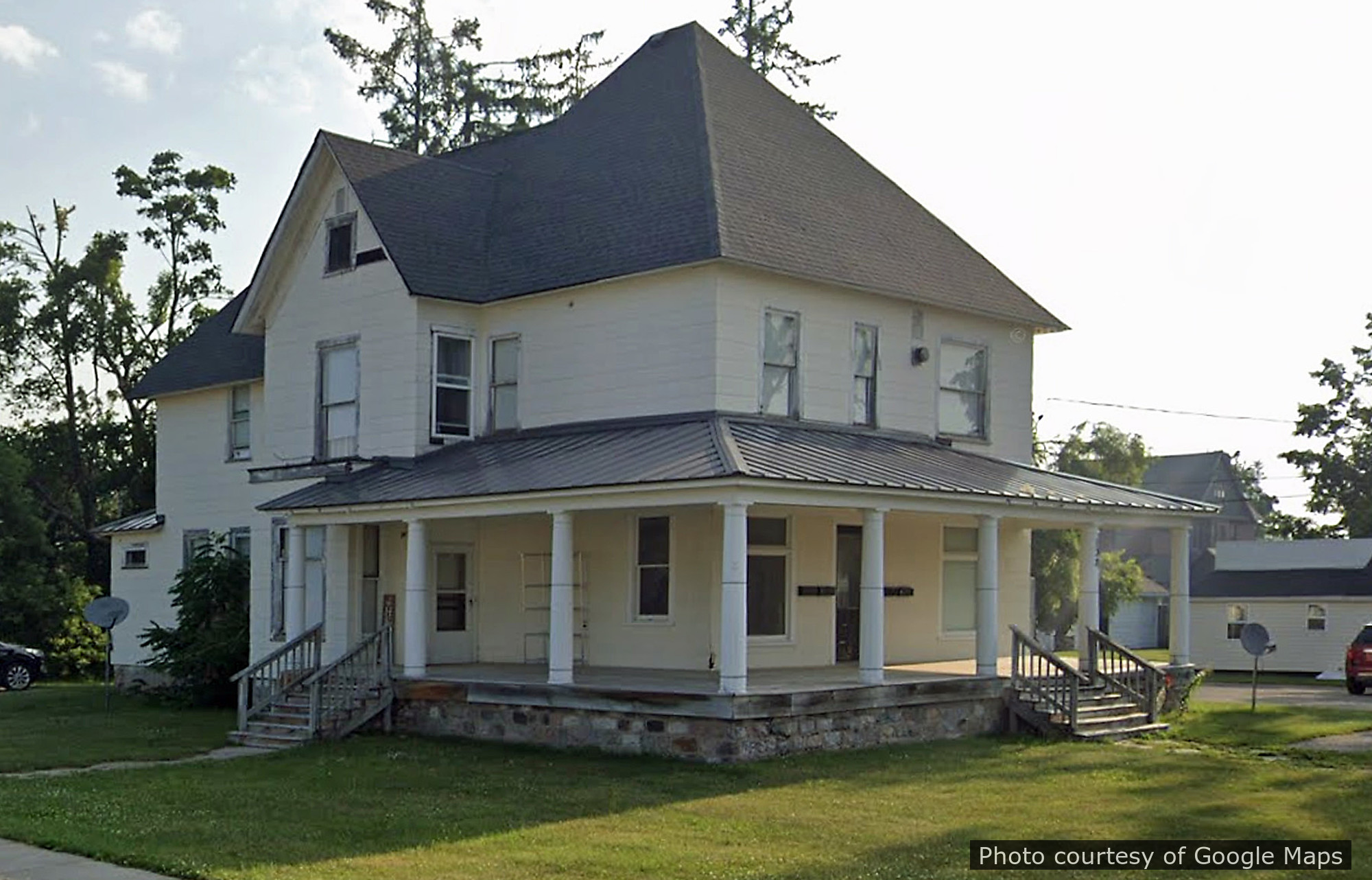 Comstock Residence, a historic home located in Gaylord, MI designed by architect George F. Barber.