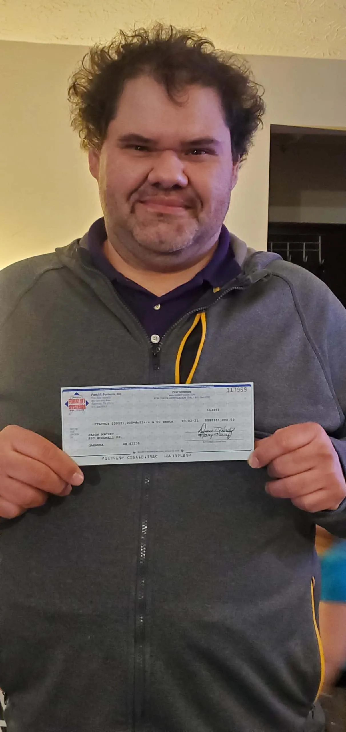 photo of Jason Archey, Forklift Systems Giving students a lift scholarship