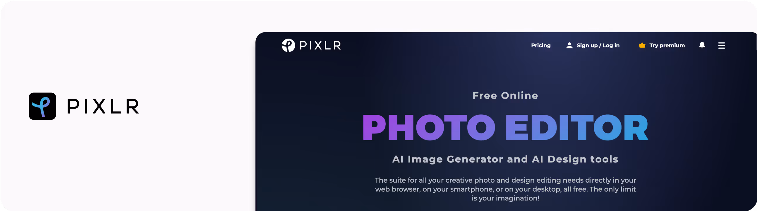 Home Page of Pixlr