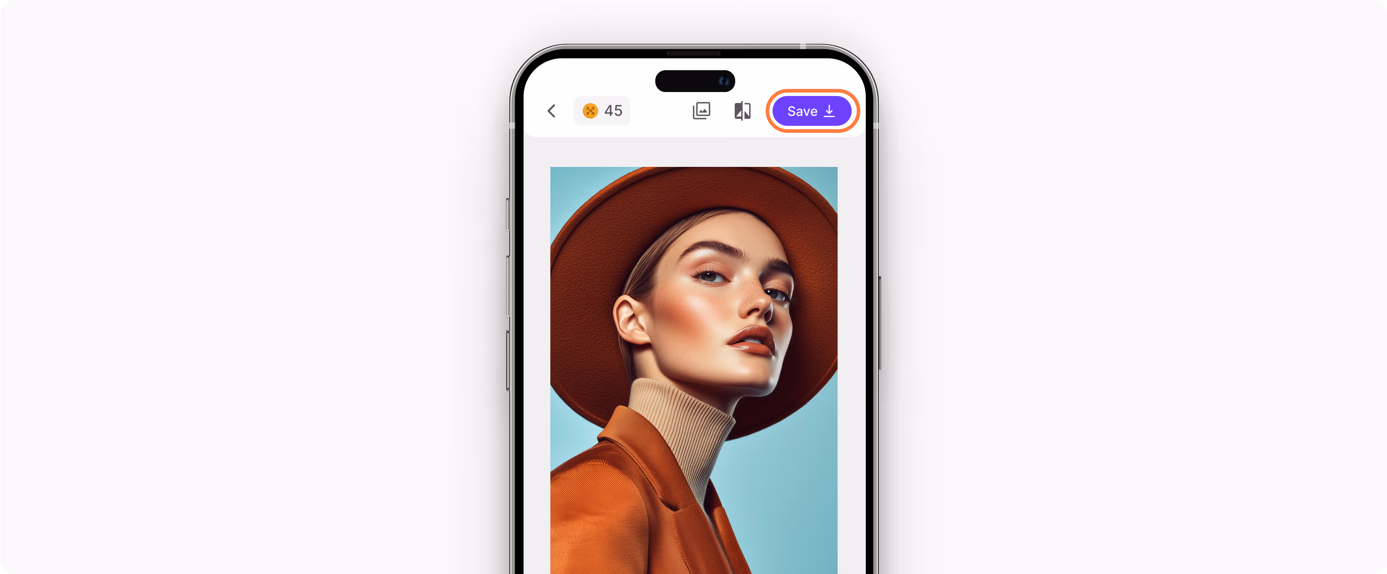 tap Save to store it on your device