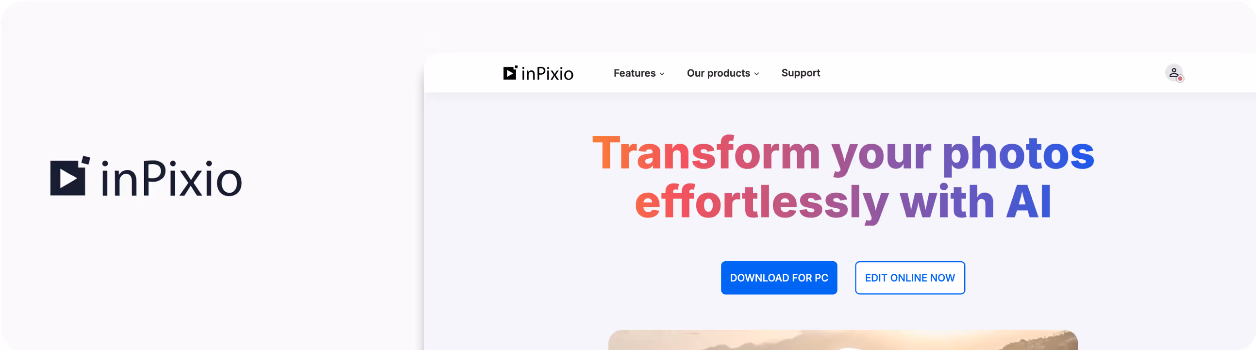 Home Page of InPixio