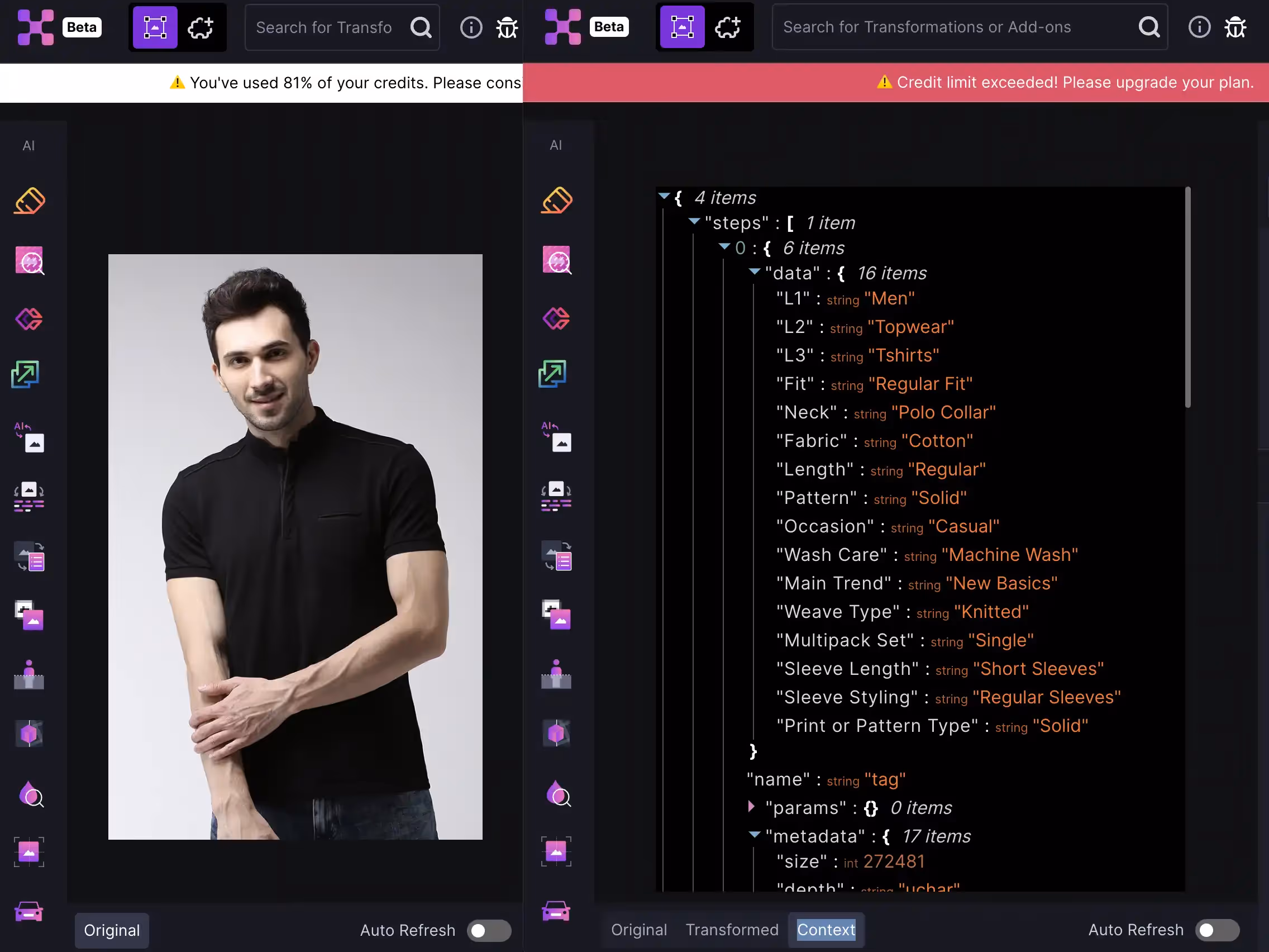 AI-tagging feature