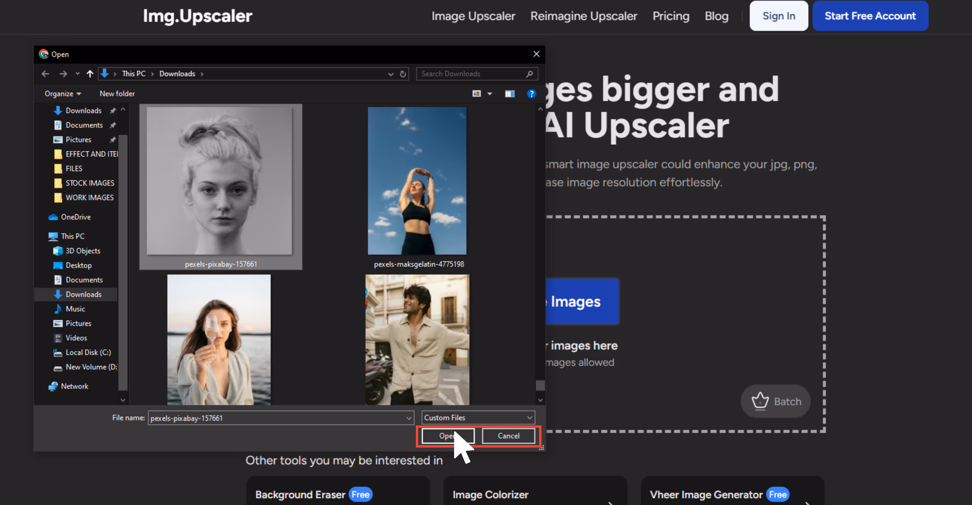 Choose image