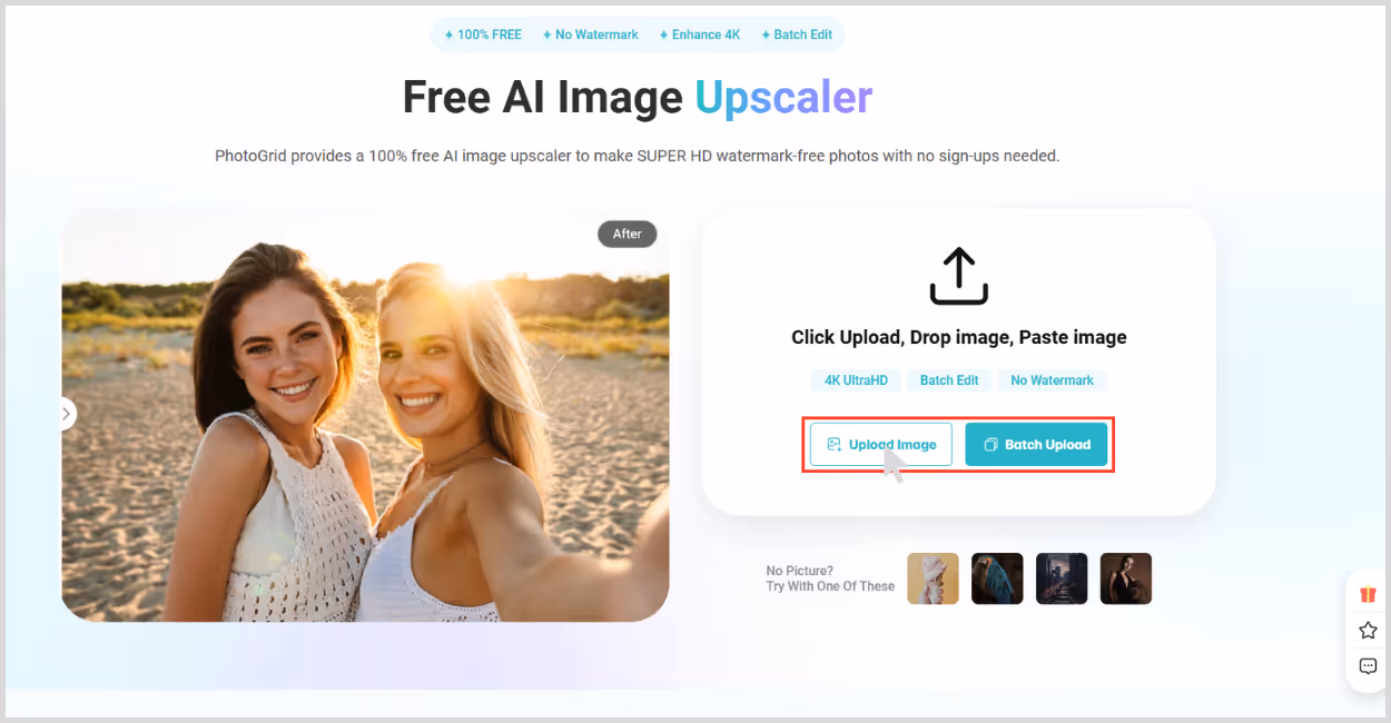 Upload Image on PhotoGrid
