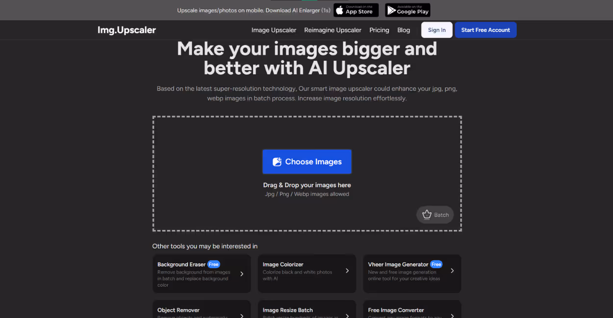 Open Img.Upscaler browser
