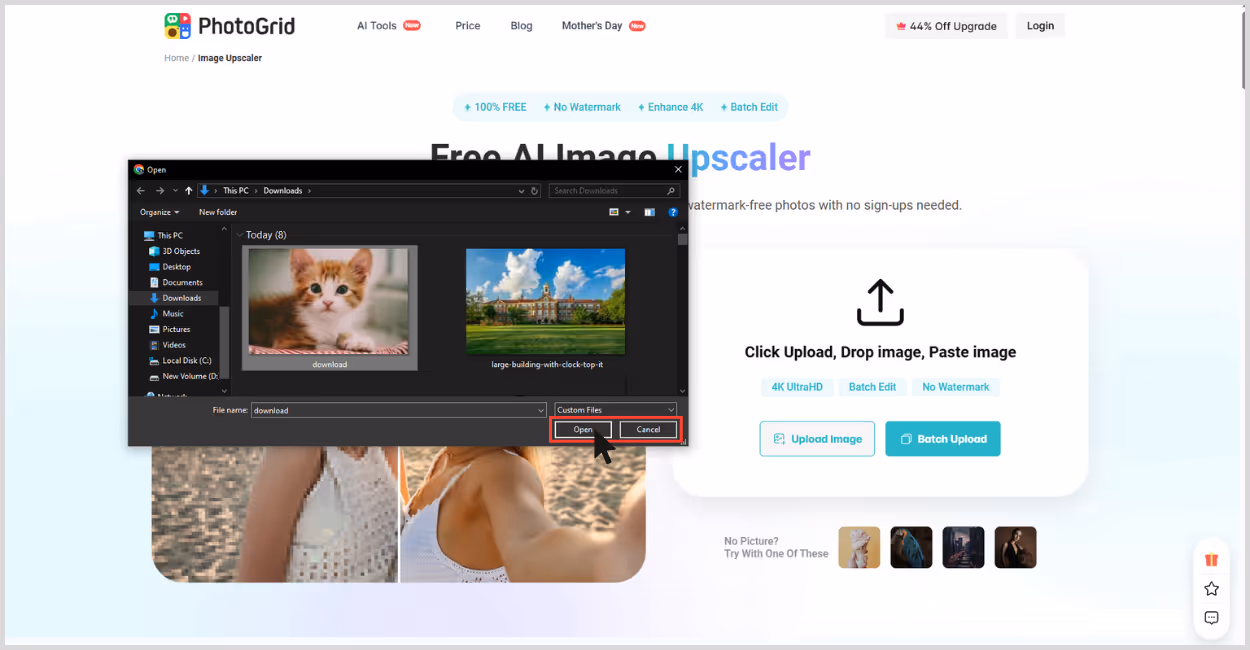 Select file