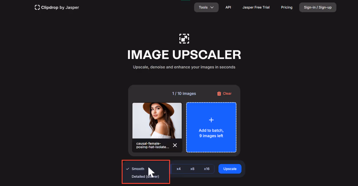Adjustment like smooth details