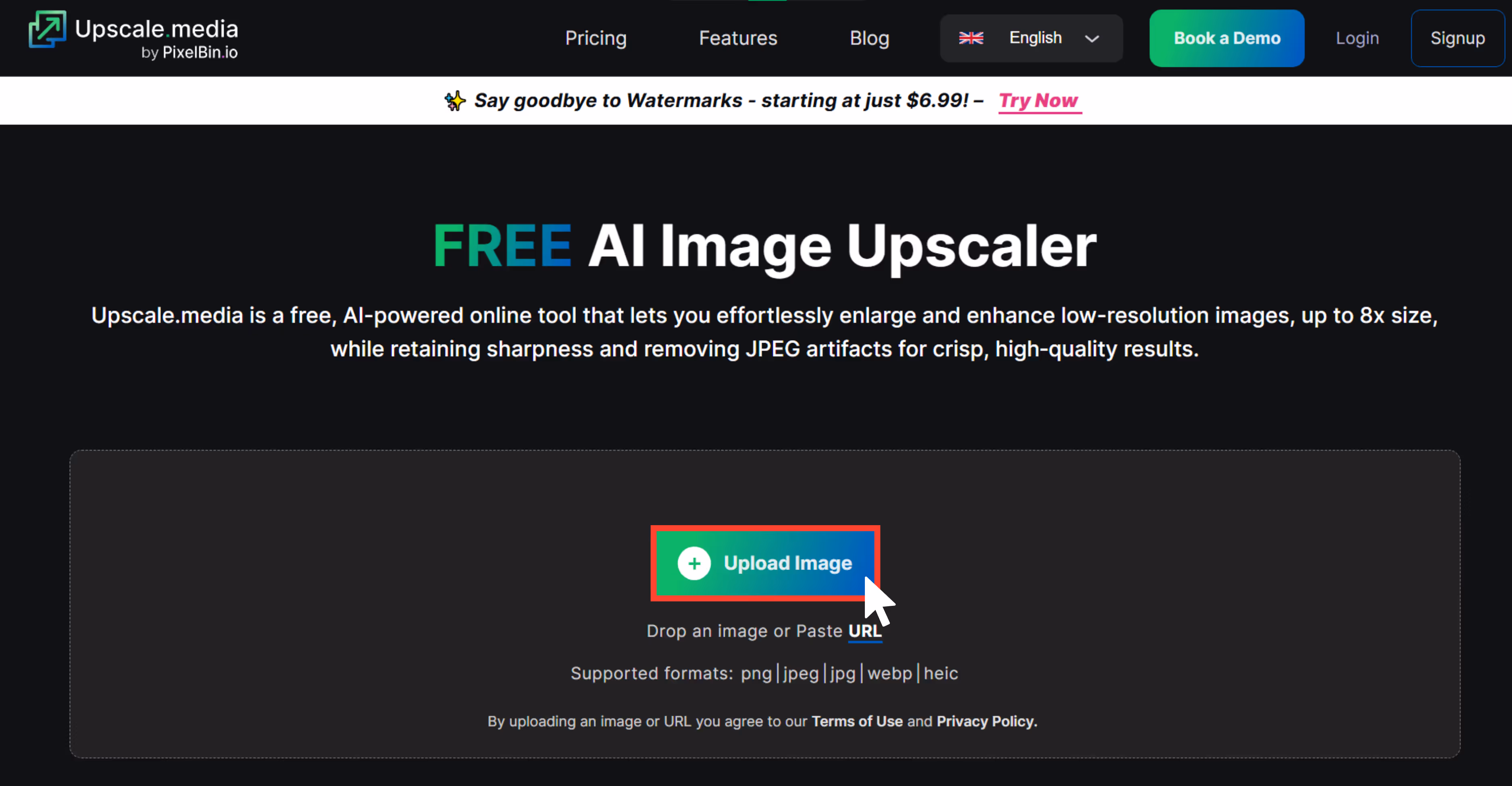 Upload your image in PNG, JPG, or JPEG